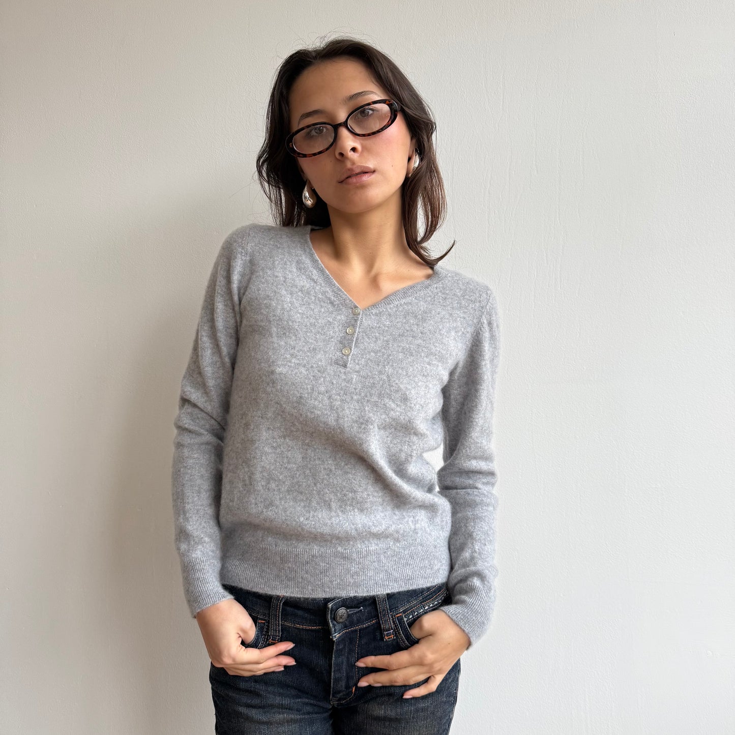 Grey cashmere knit - Size S