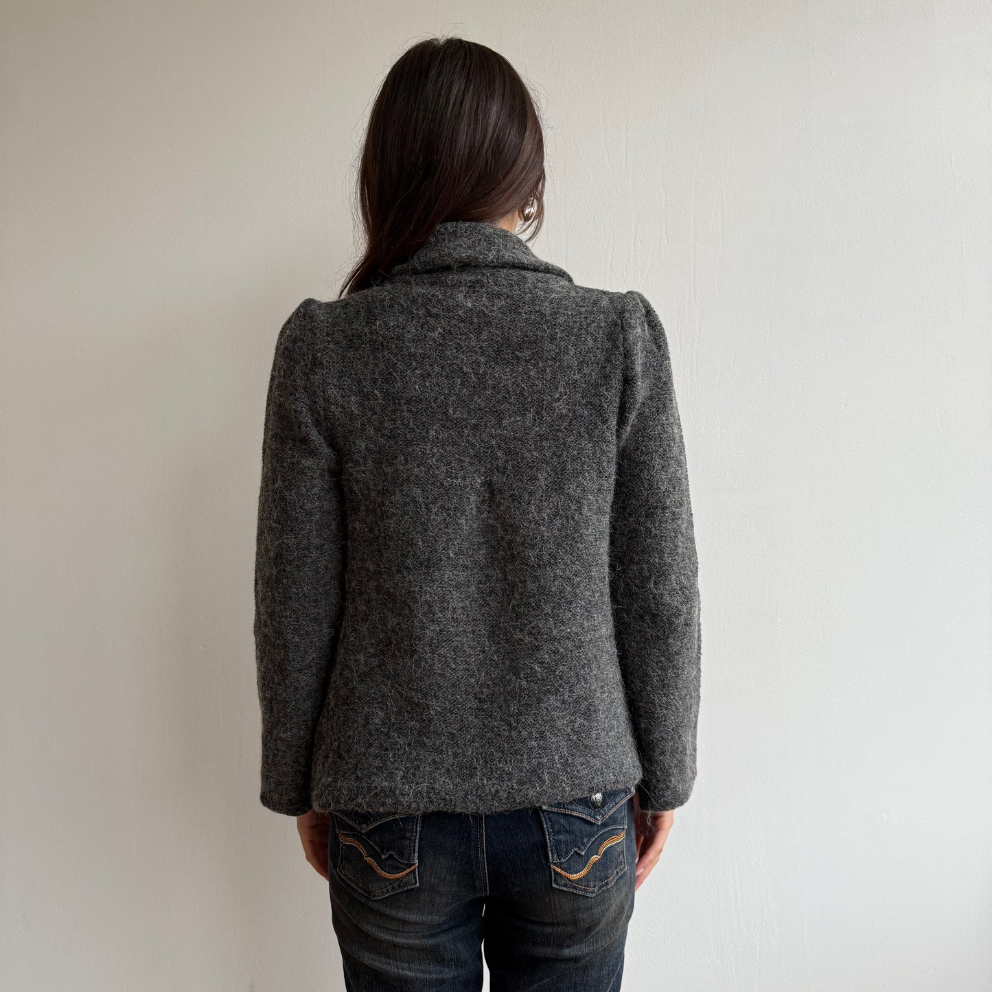 Grey peacoat knit - Size S