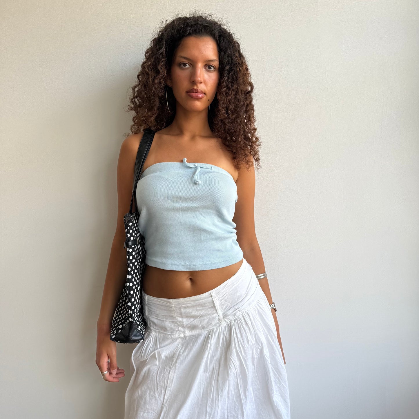 Polka dot tote bag