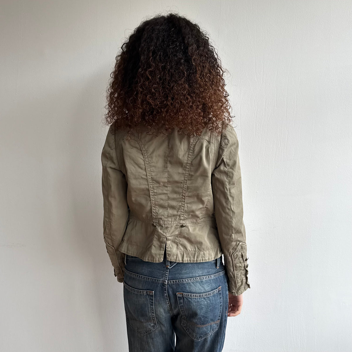 Khaki military jacket - Size S