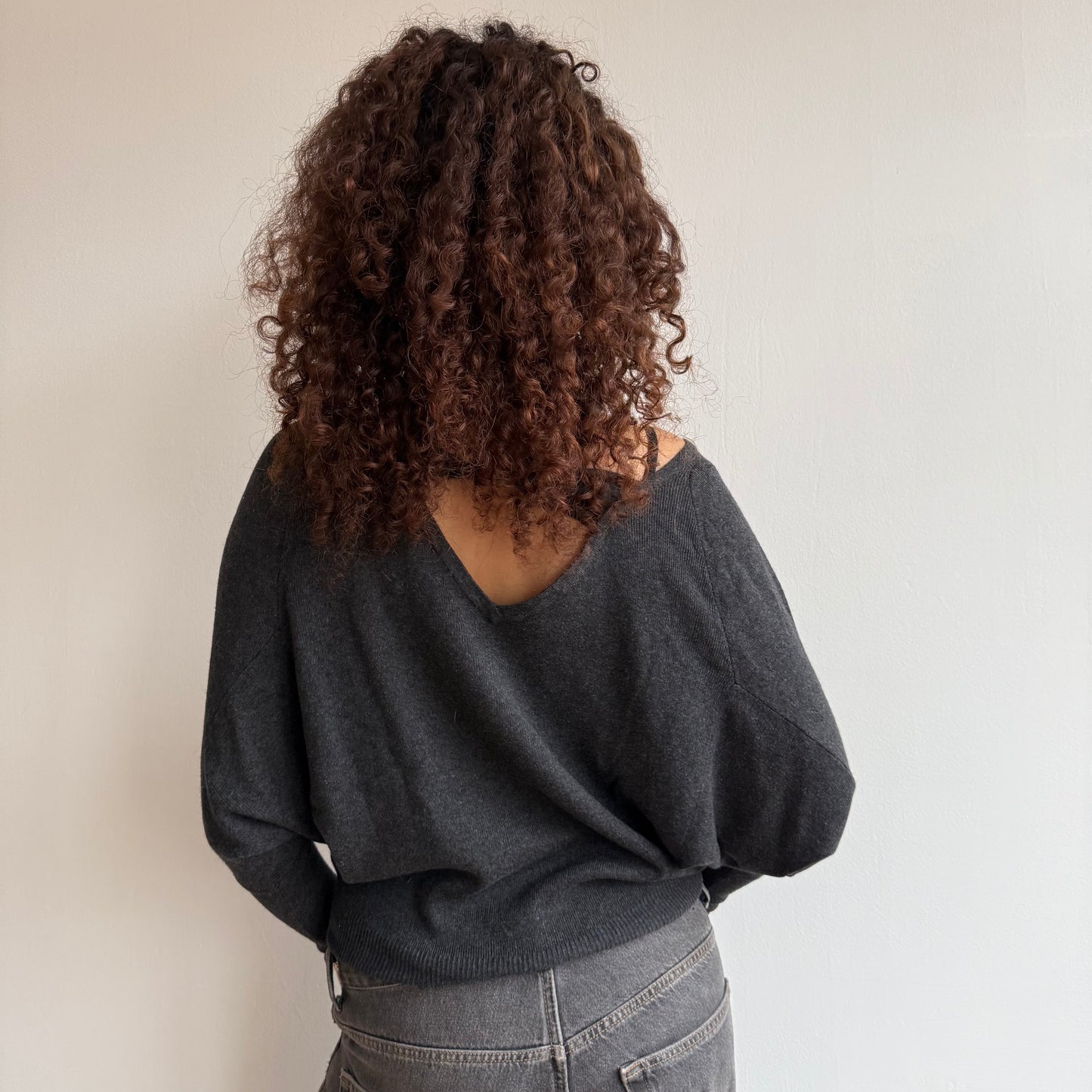 Grey batwing knit - Size S
