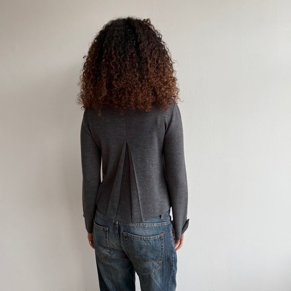 Charcoal peacoat jumper - Size S/M