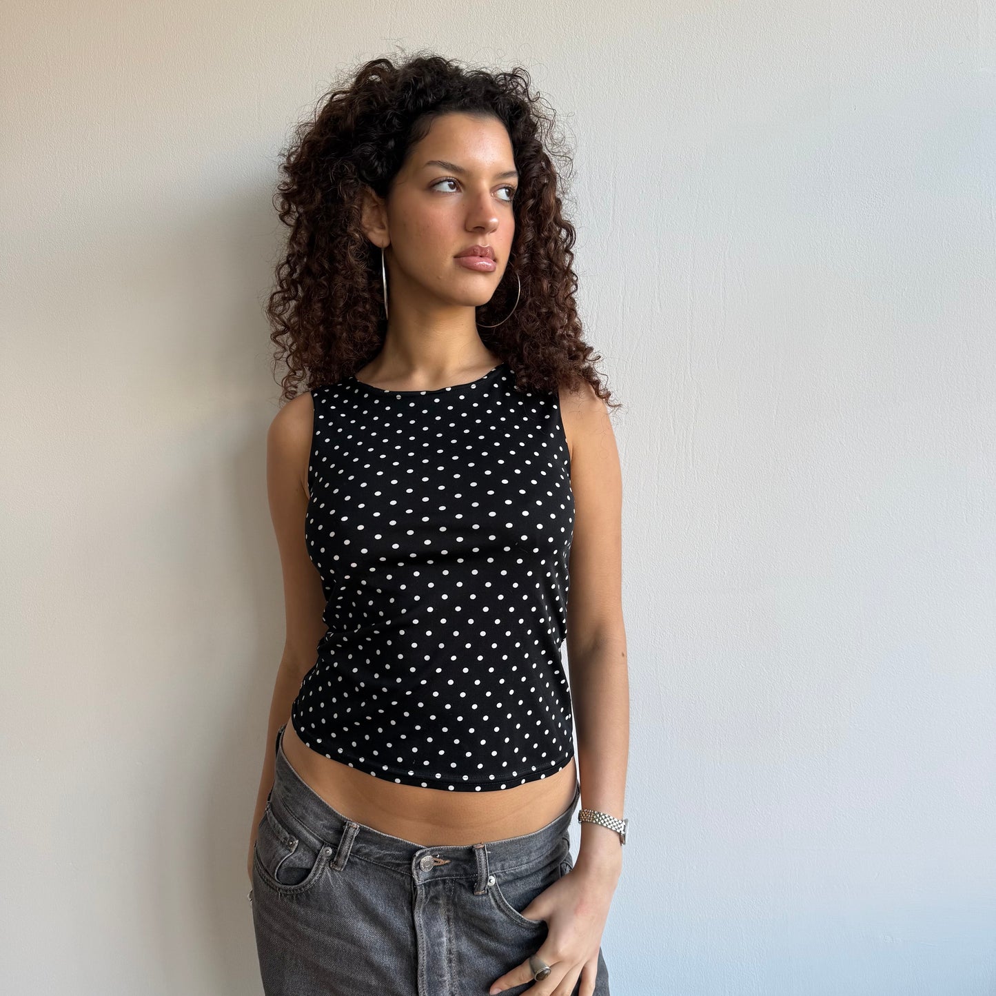 Polka dot top - Size S