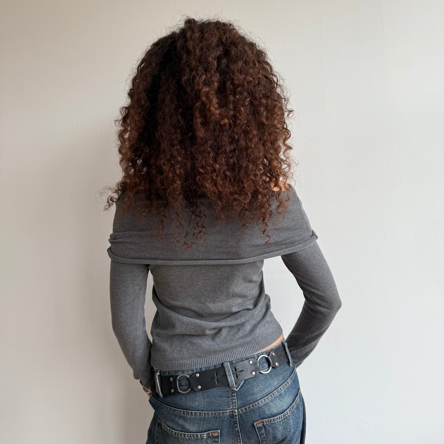 Grey Bardot knit - Size S