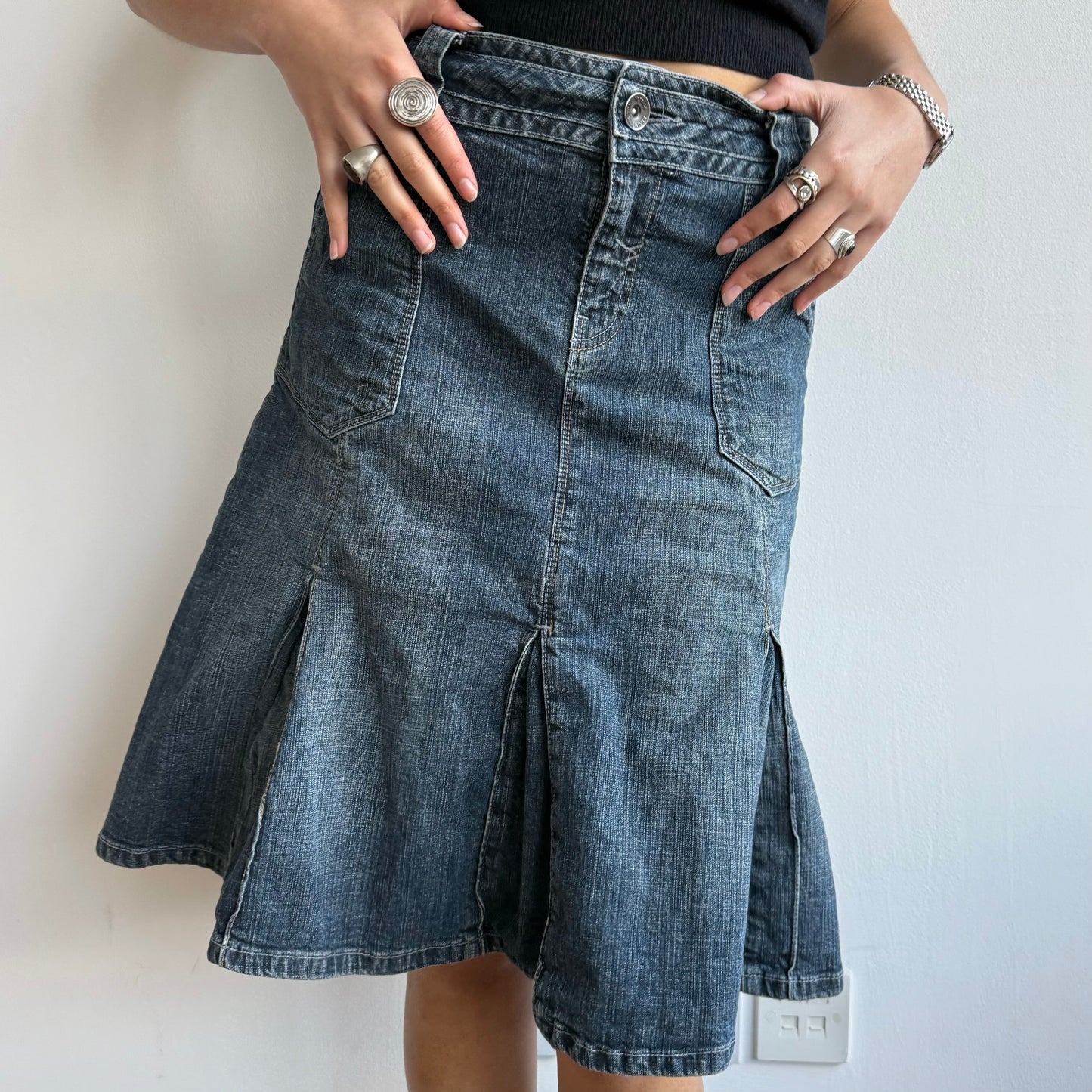 Denim midi skirt - Size S