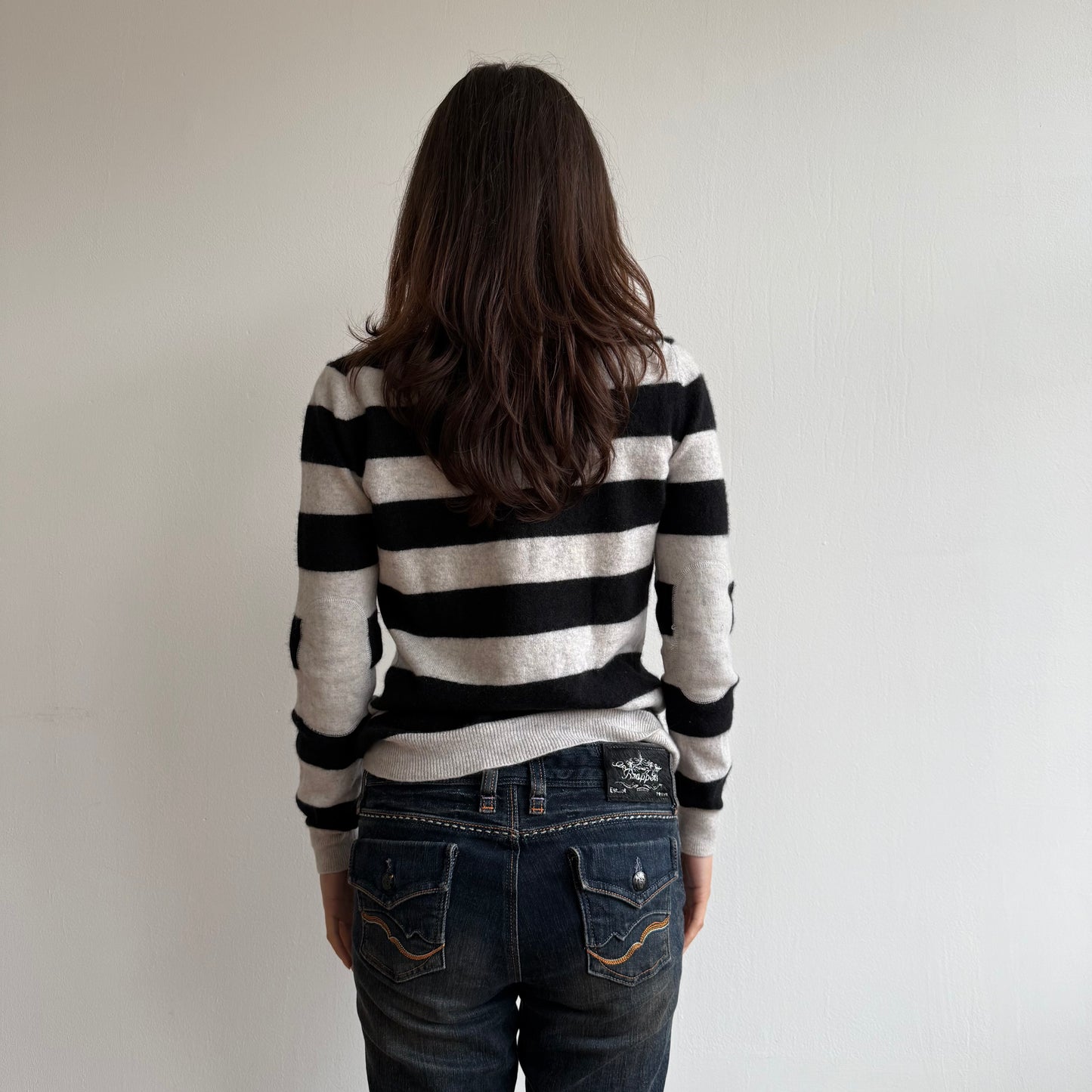 Grey striped cashmere knit - Size S