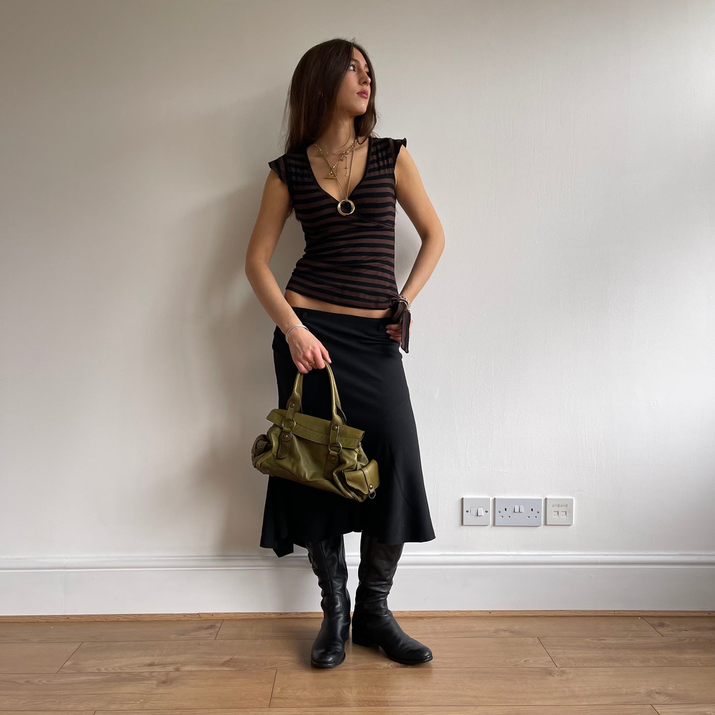 Khaki mini 90’s bag