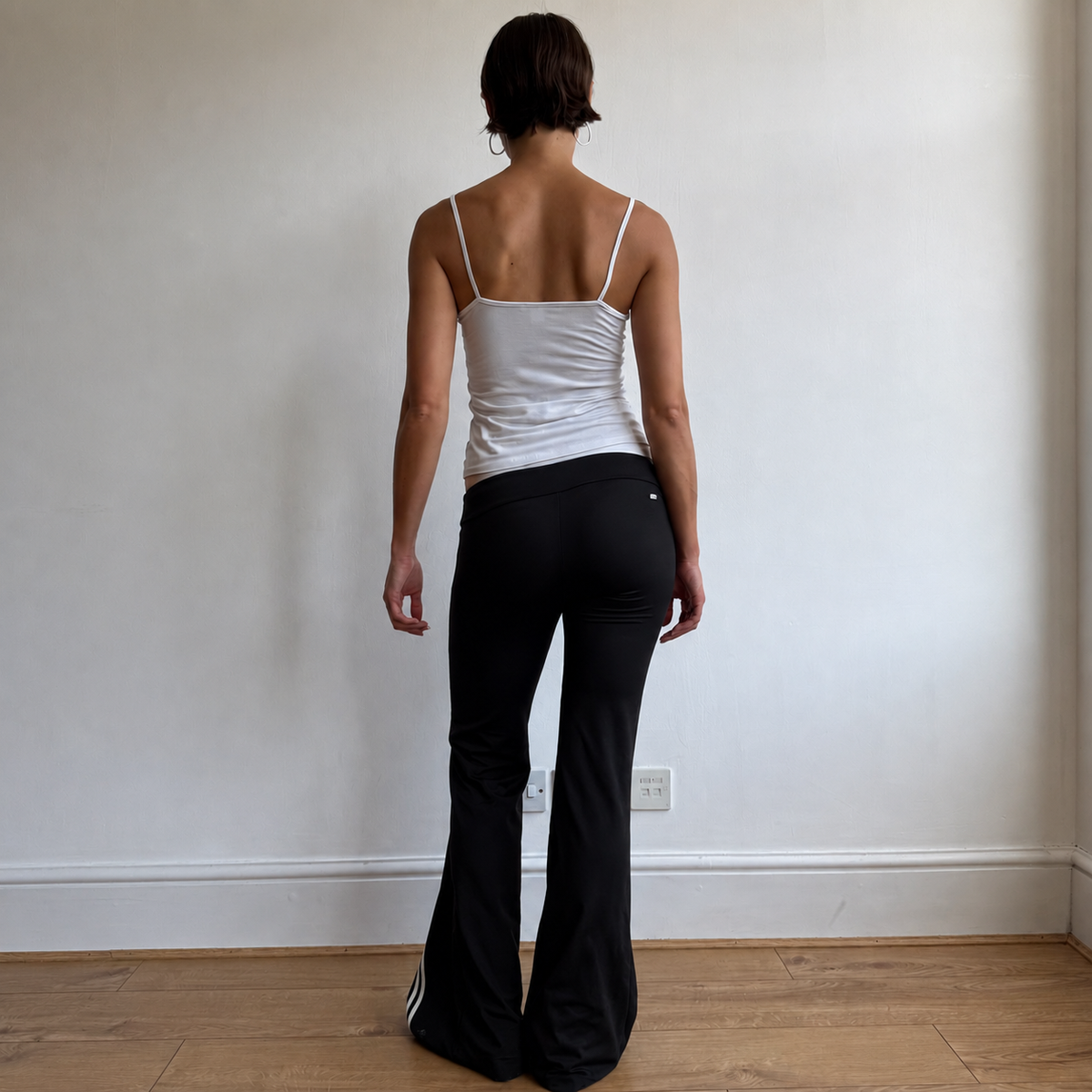 Adidas striped flared yoga pants- Size XS