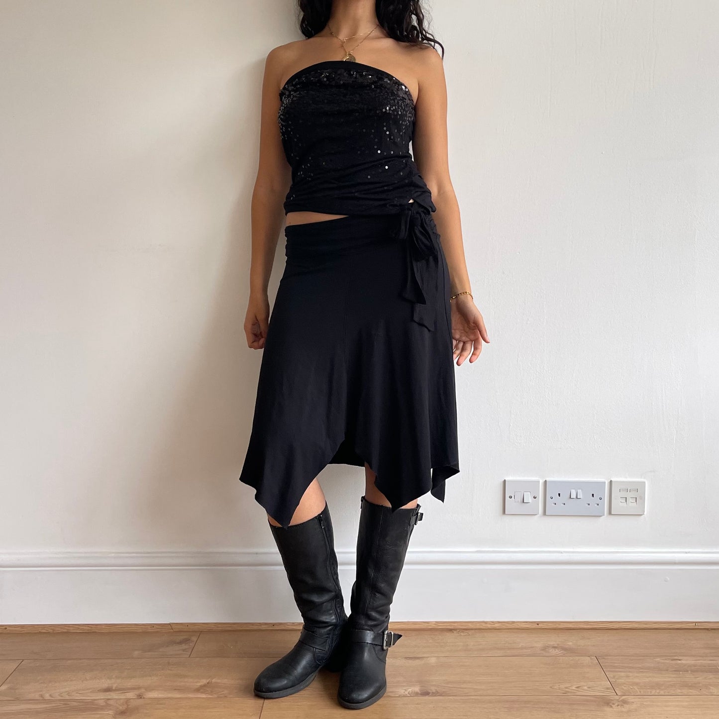 Black sequin bandeau - Size M