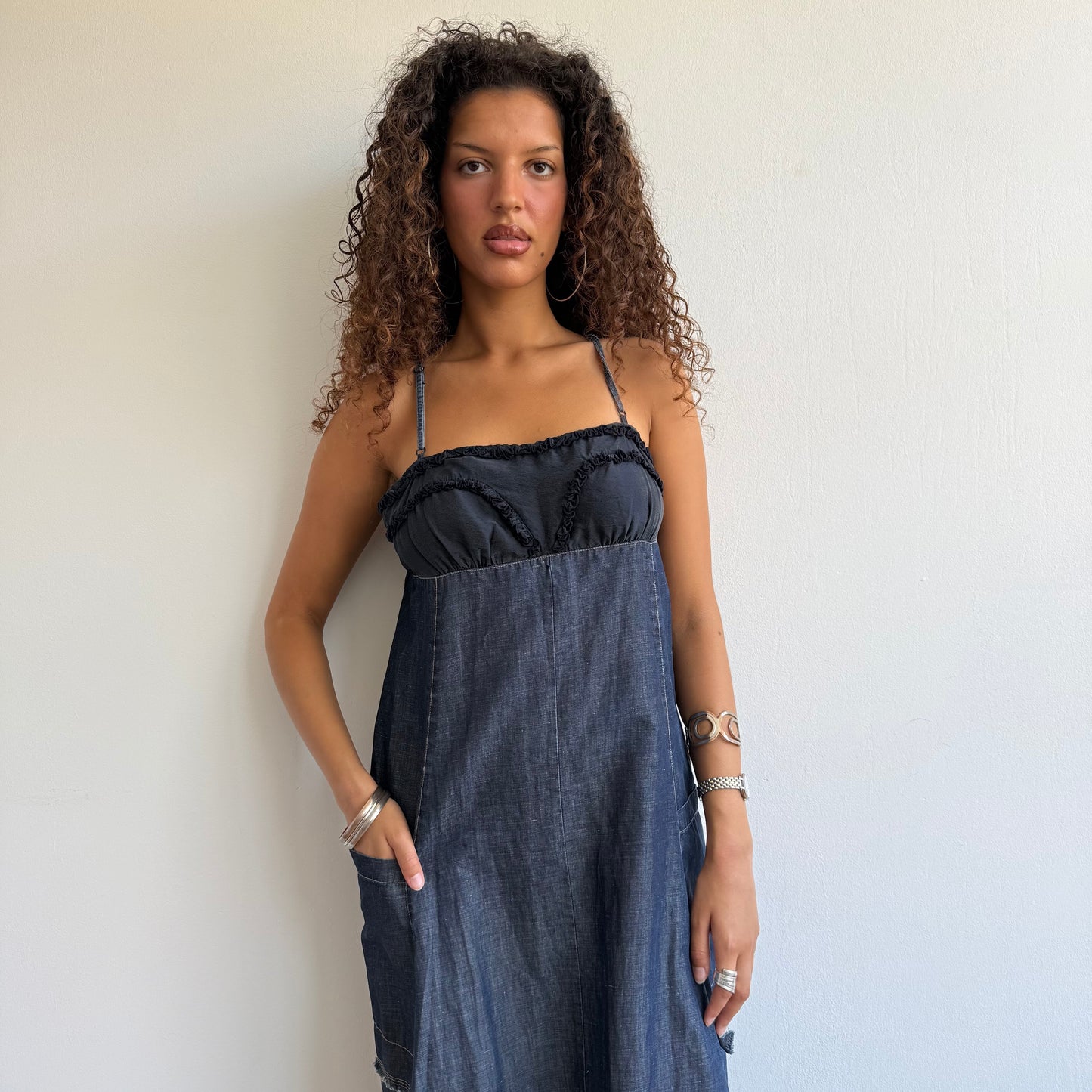 MFG denim maxi dress - Size L