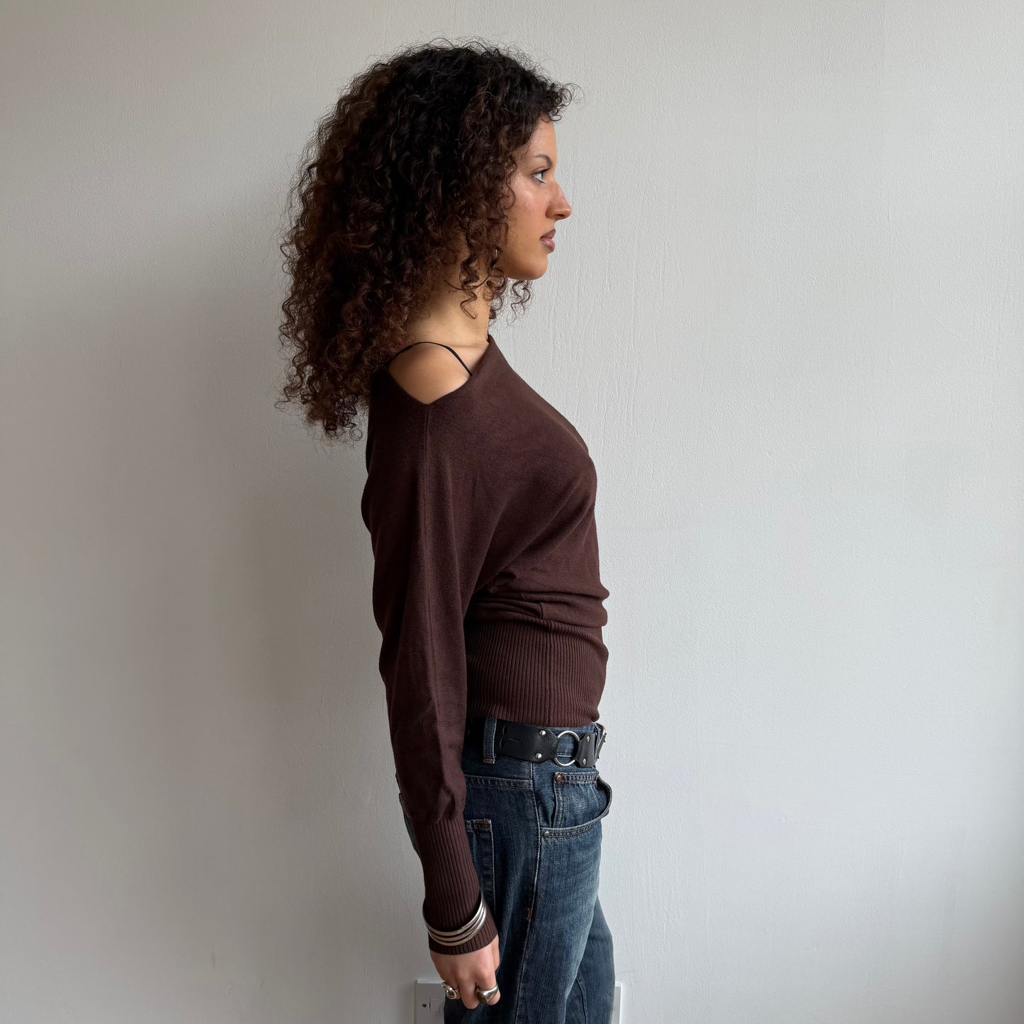 Brown slouchy knit - Size S
