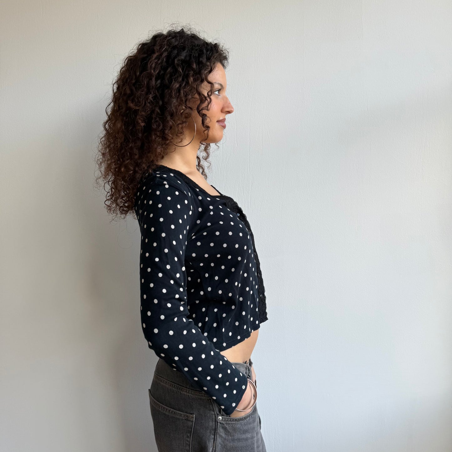 Polka dot cardigan - Size M