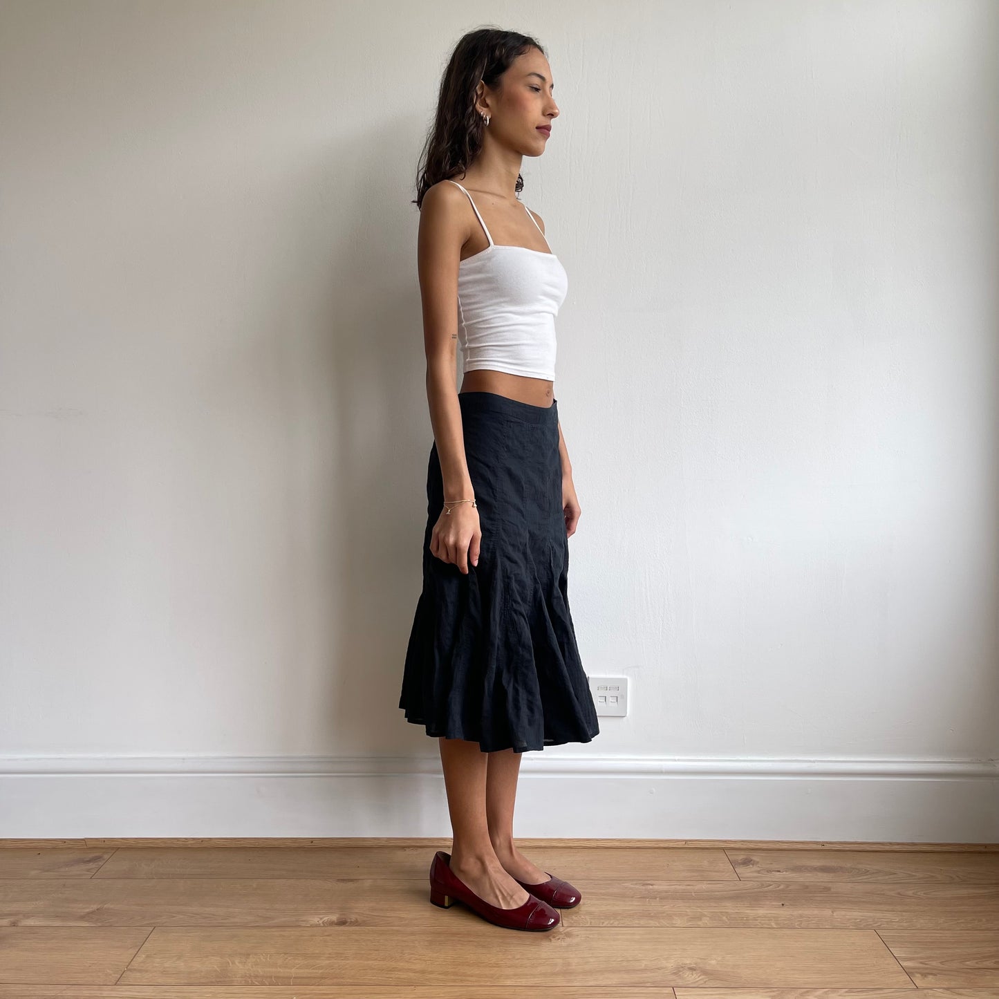 Black rara midi skirt - Size S
