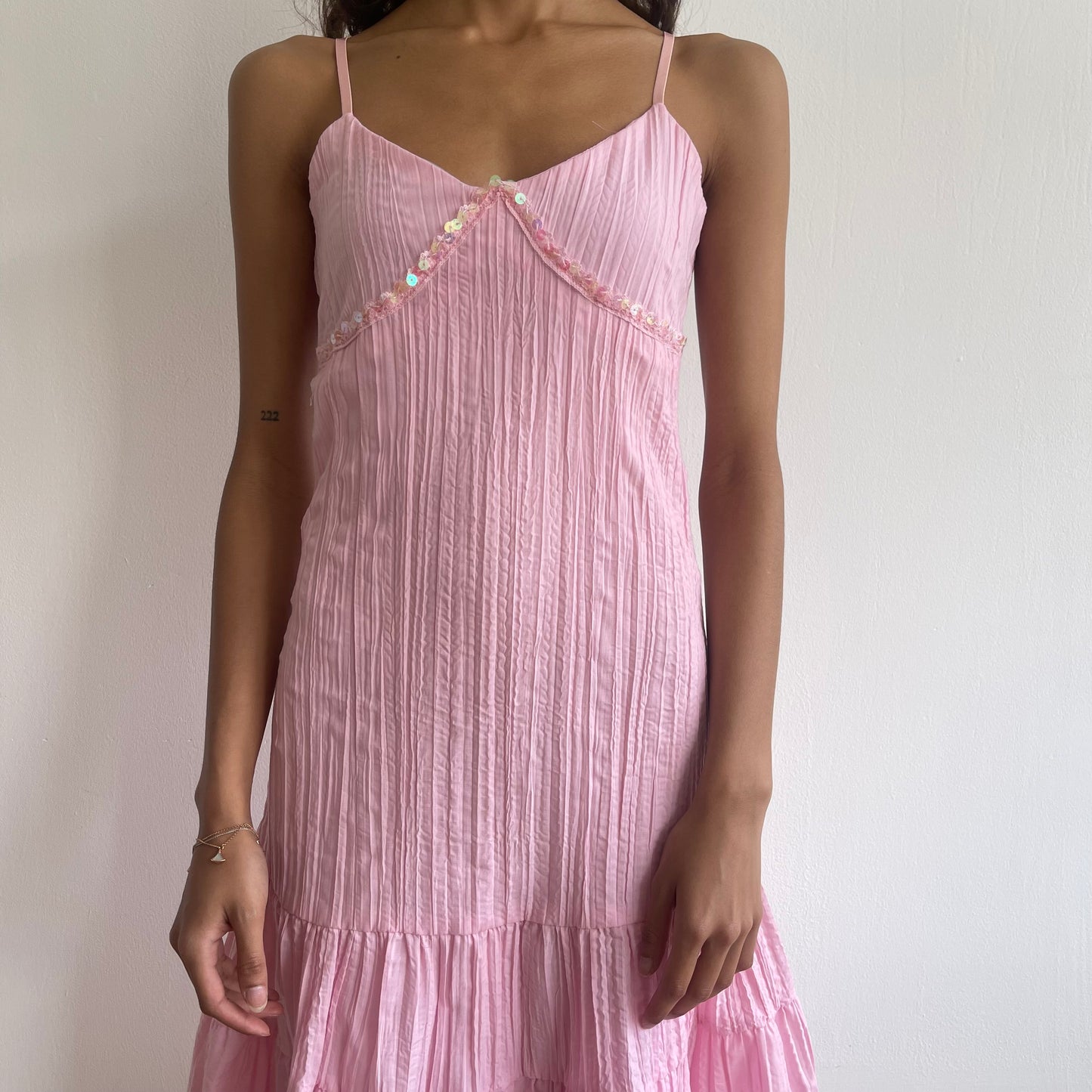 Pink crinkle fairy dress - Size XS