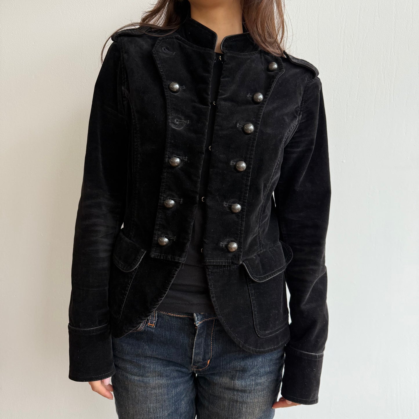 Velvet military jacket - Size S