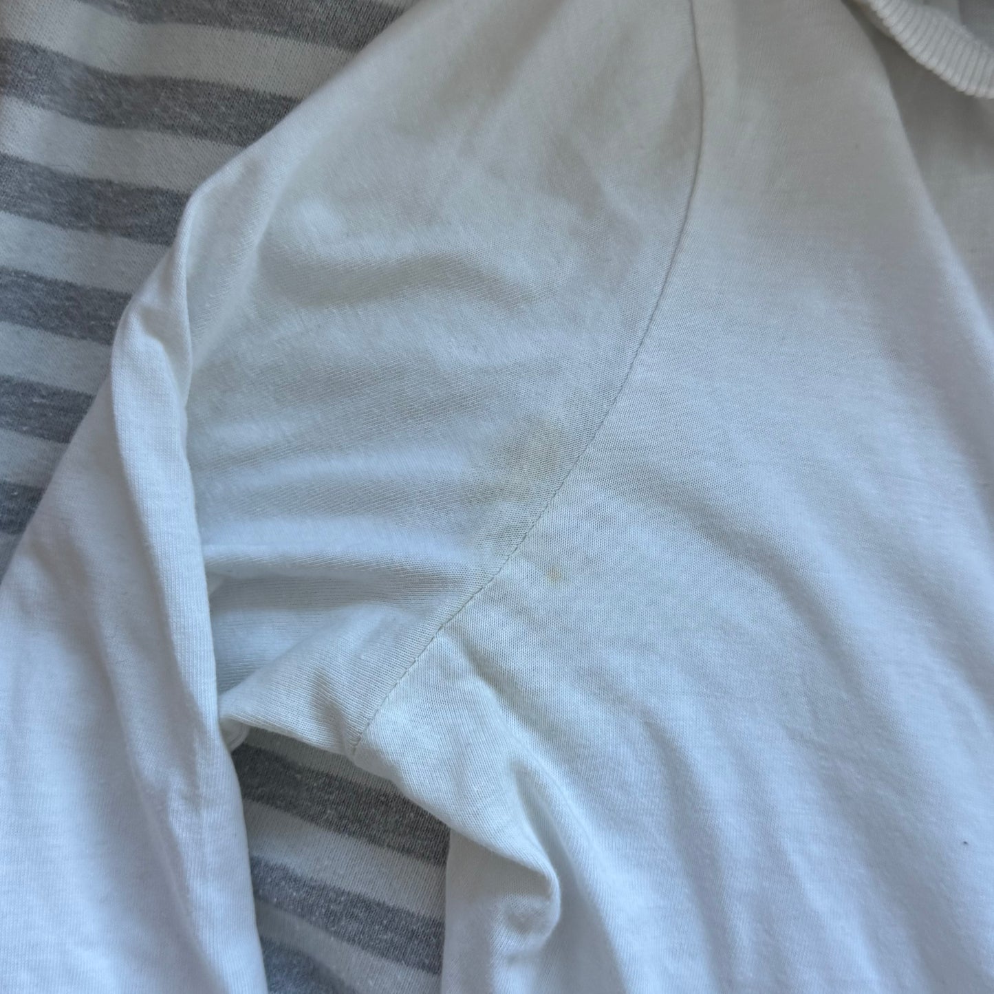 White hooded top - Size S