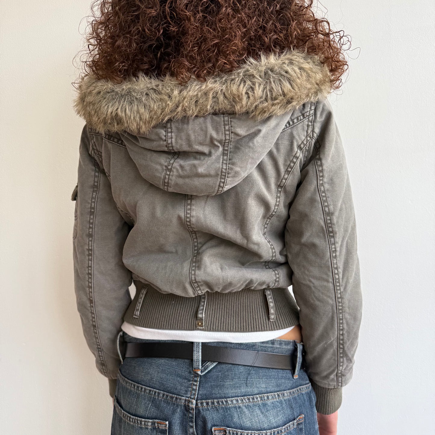 Khaki bomber jacket - Size S