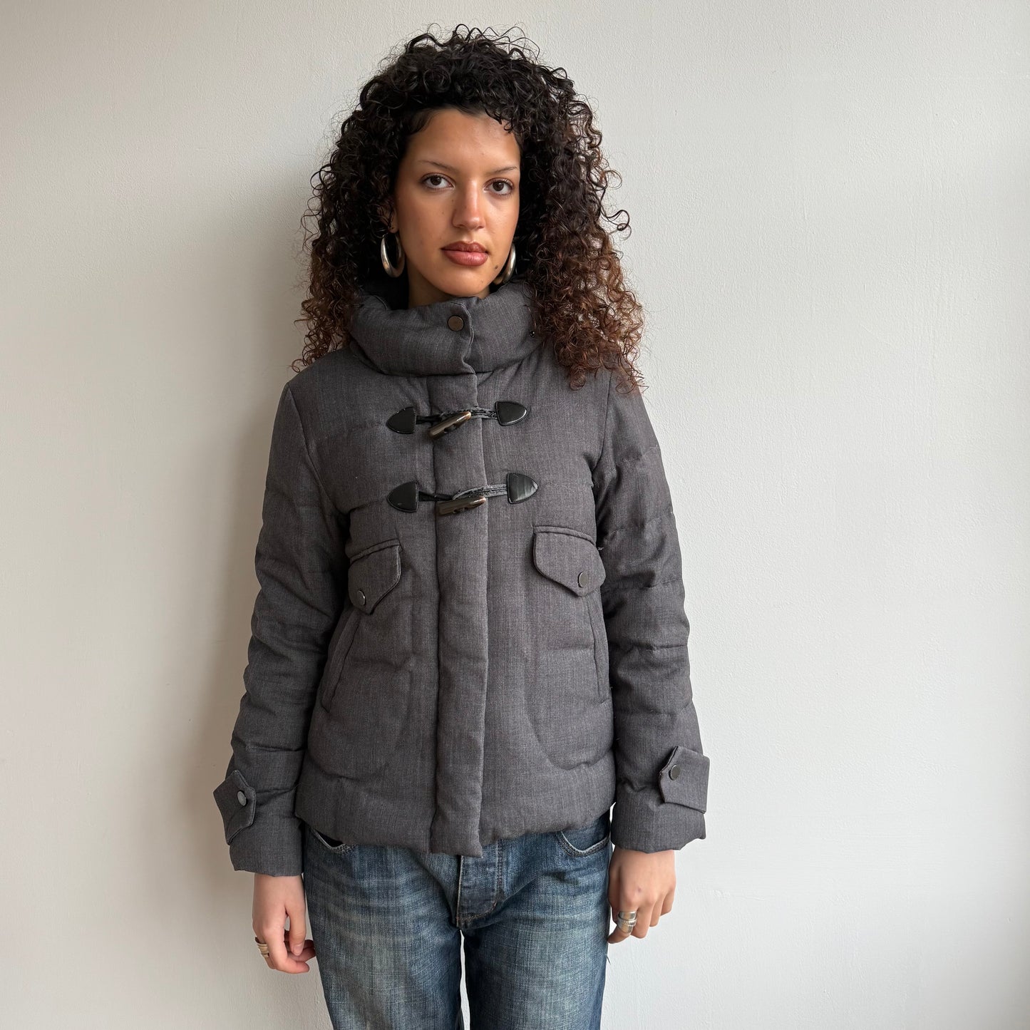 Cop Copine grey toggle puffer - Size M