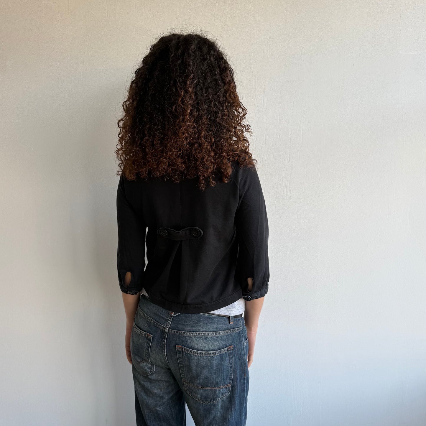 Black peacoat jumper - Size S/M