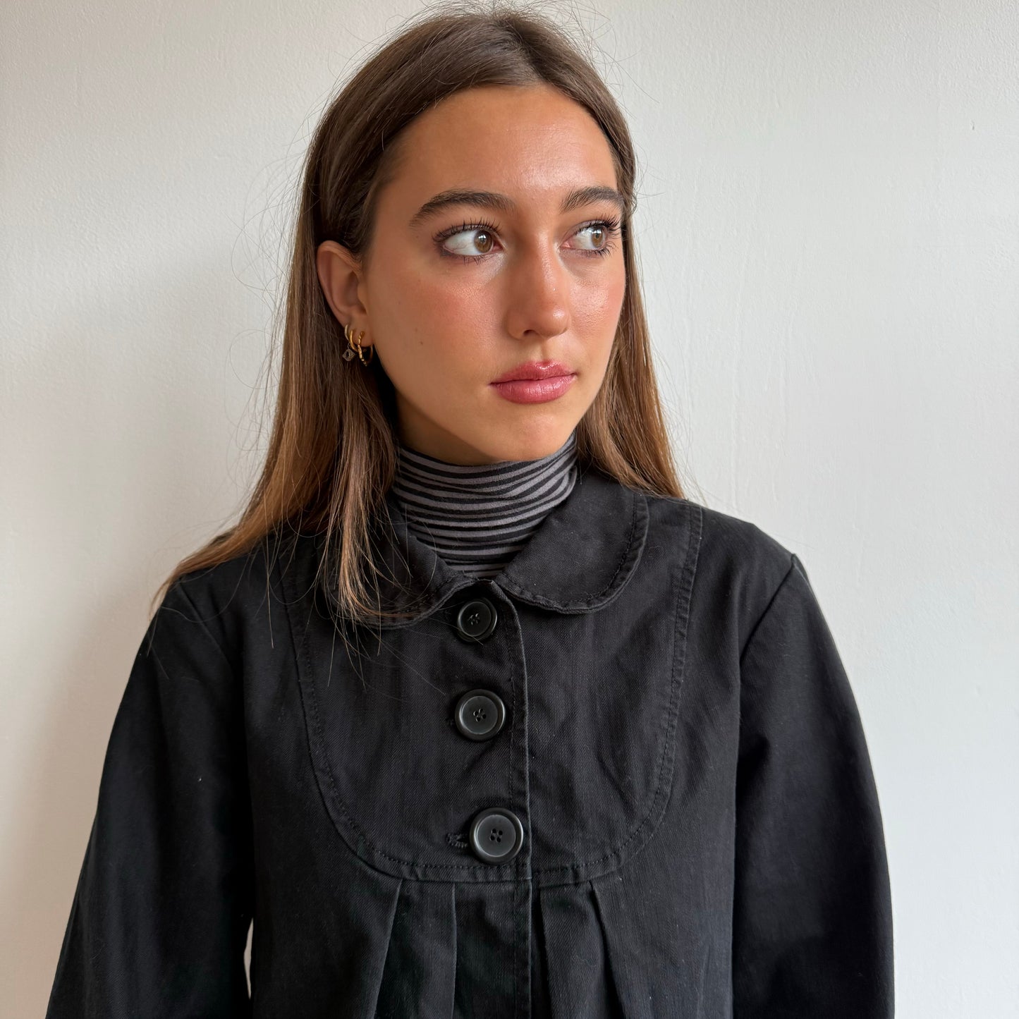 Black peacoat - Size M