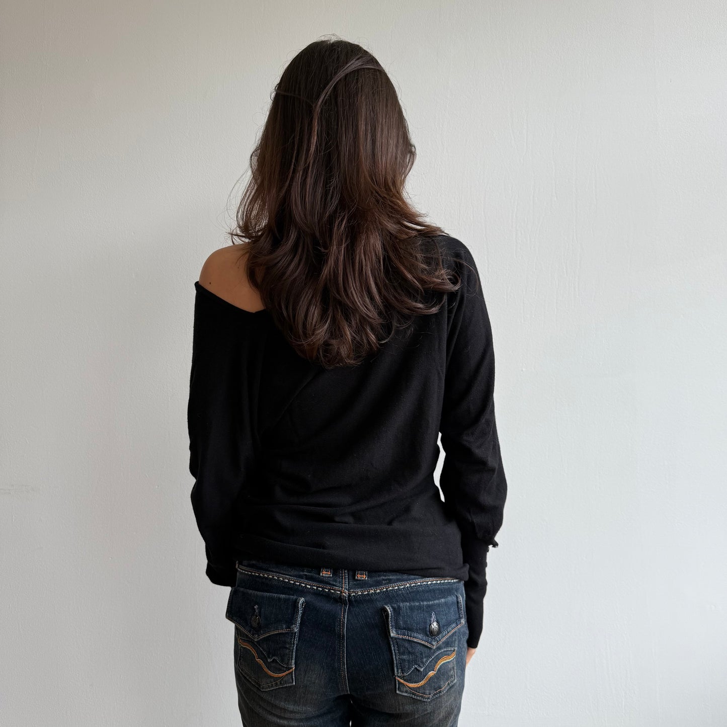 Black slouchy knit - Size S/M
