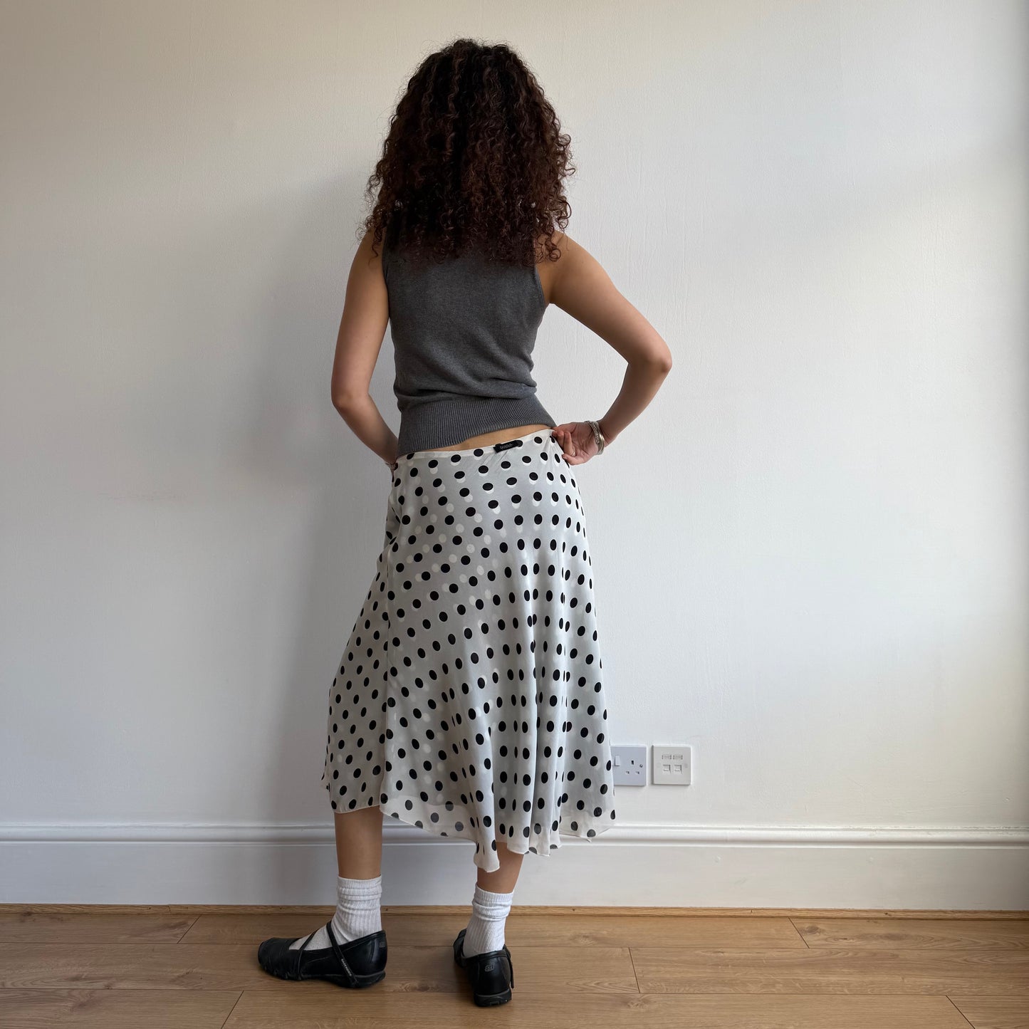 Reversible polka dot skirt - Size M