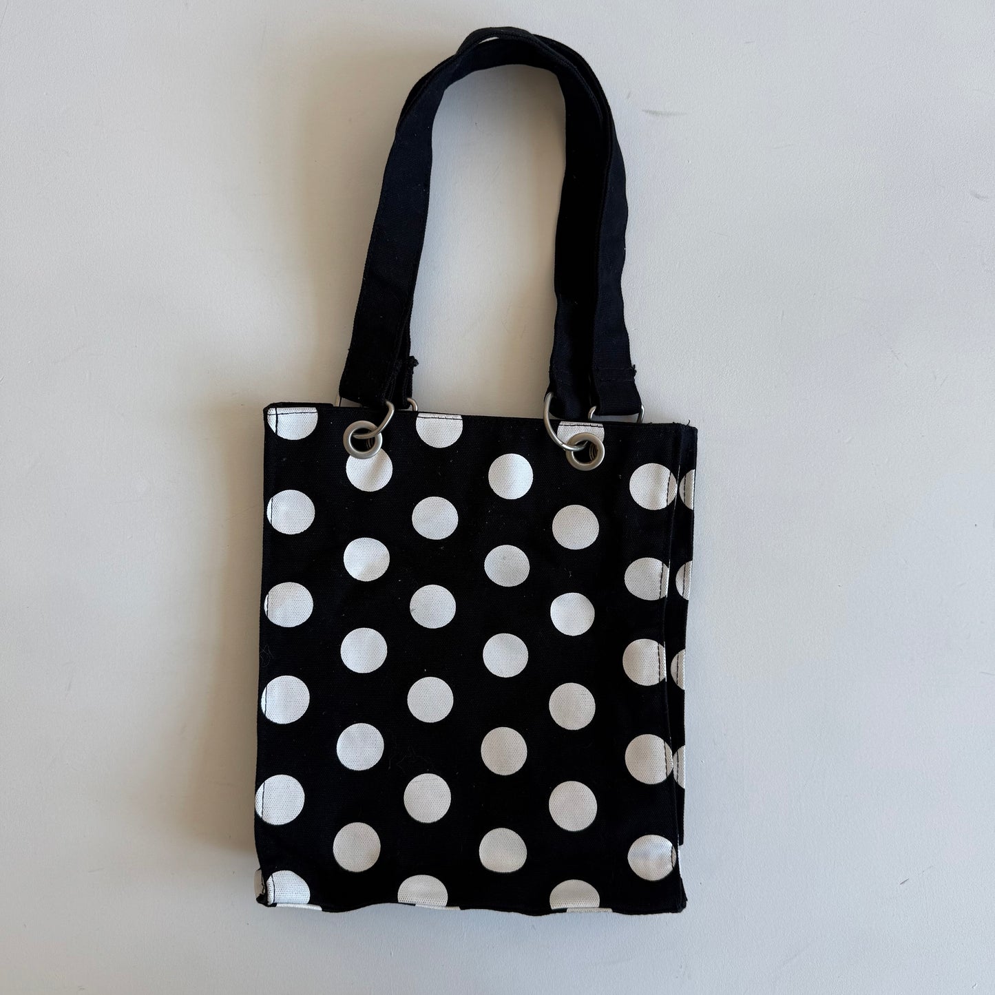 Polka dot handbag