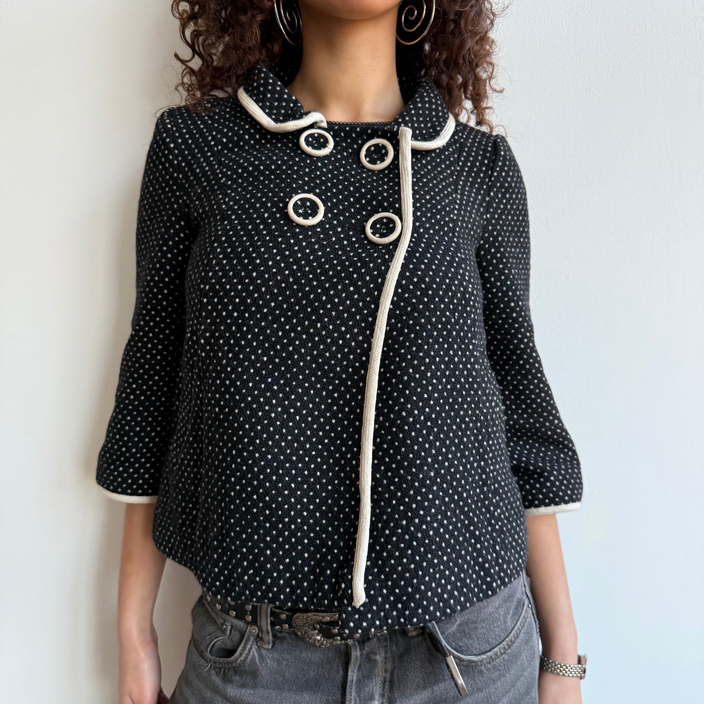 Polka dot swing jacket - Size XS