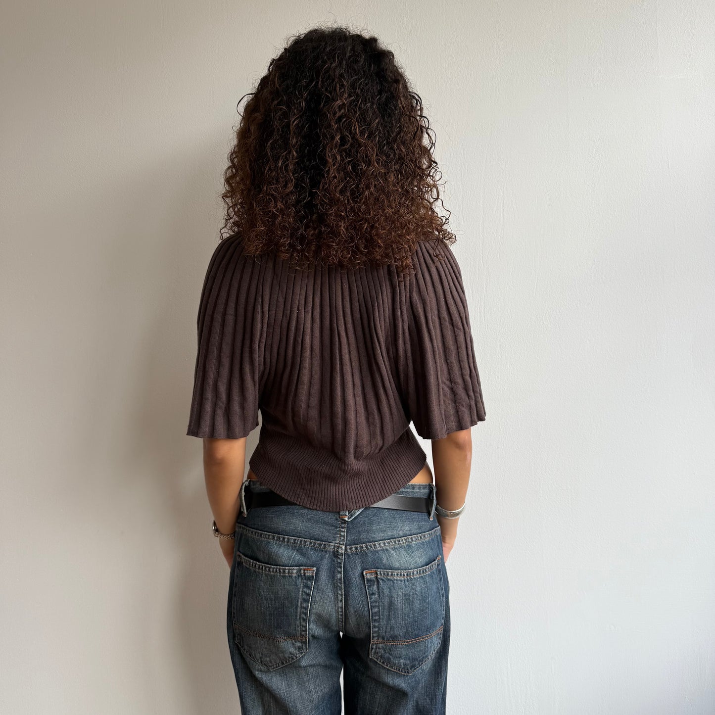 Brown batwing knit - Size M