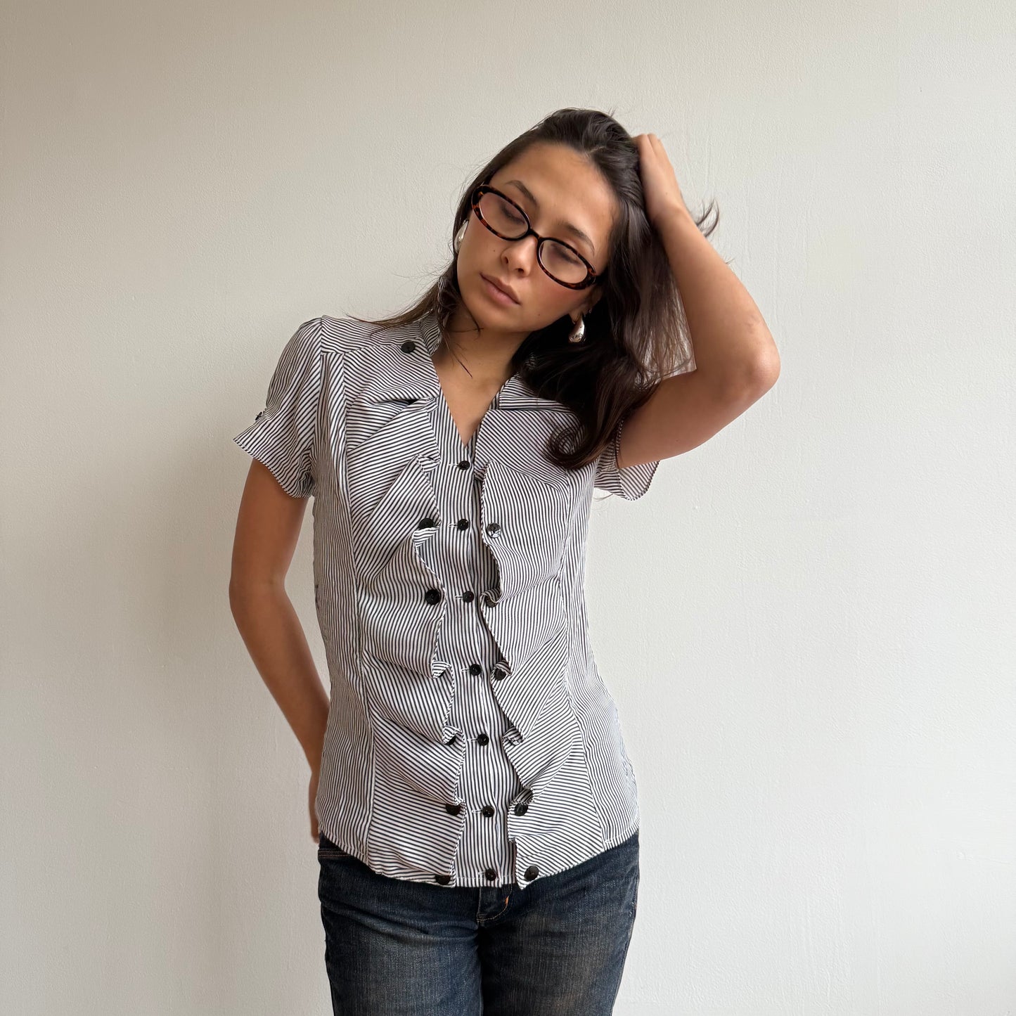 Striped button shirt - Size S