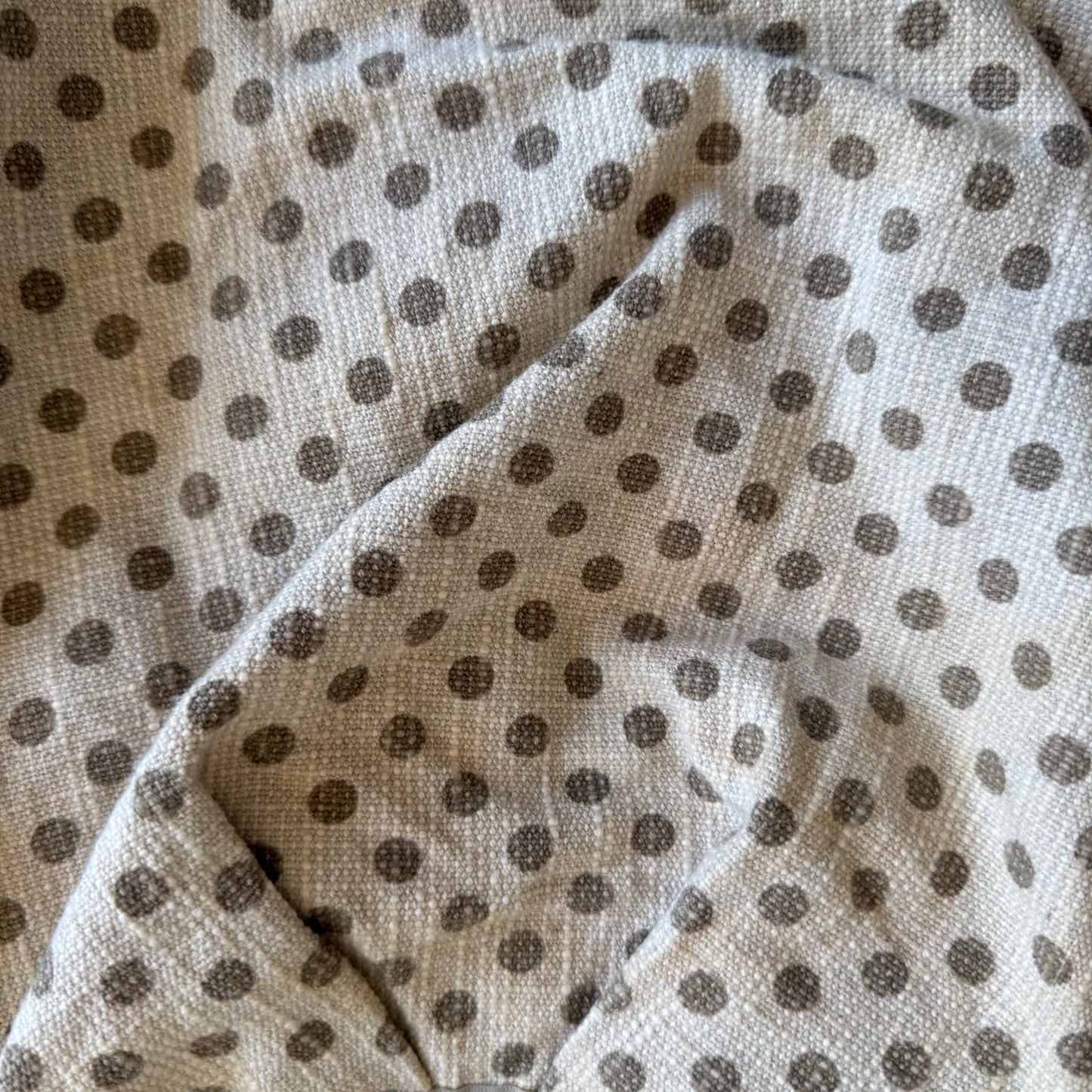 Cream polka dot bag