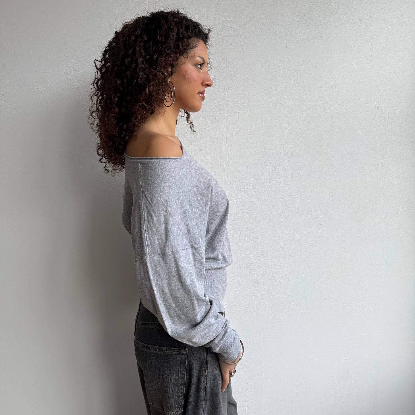 Grey slouchy knit - Size S