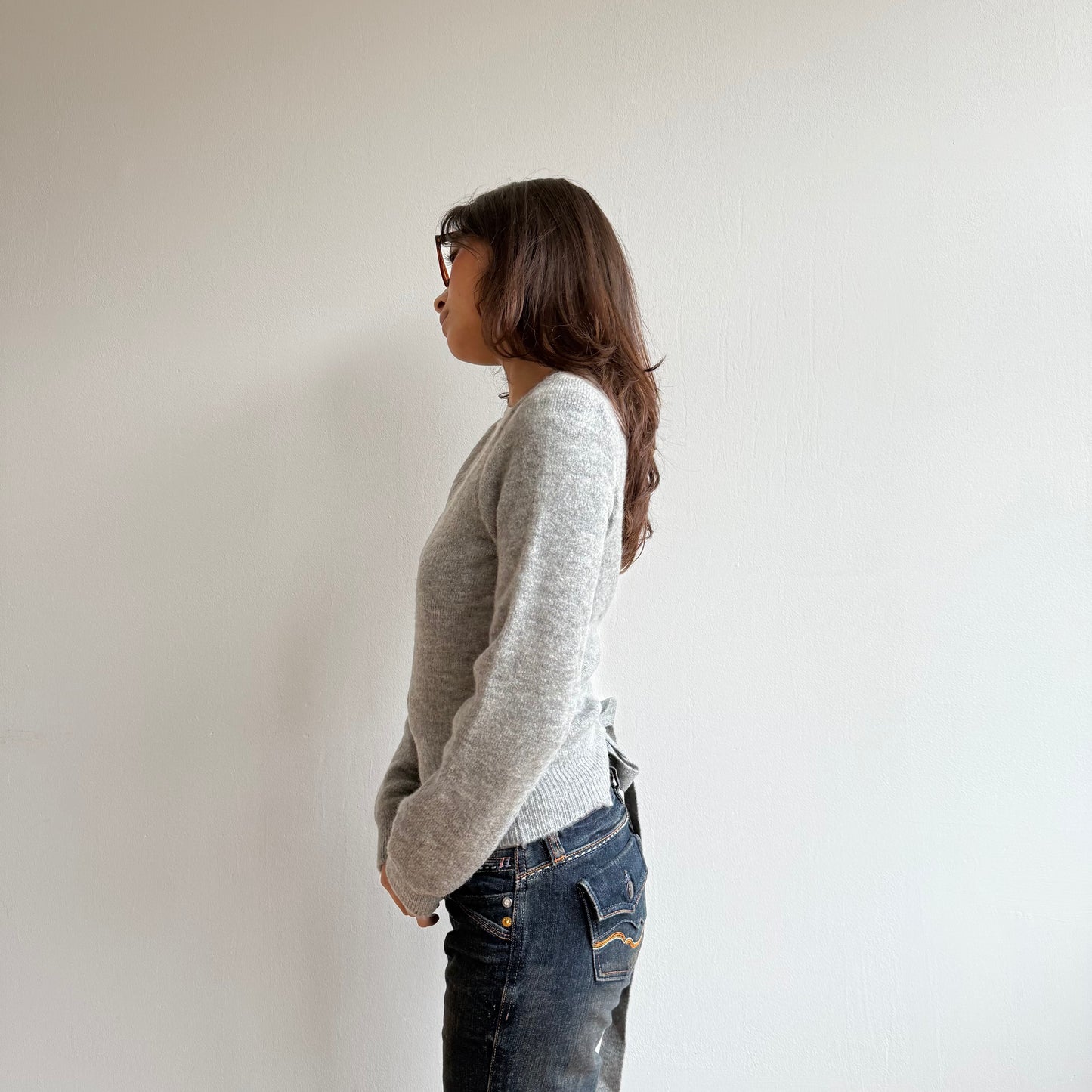 Grey ballet wrap knit - Size S/M