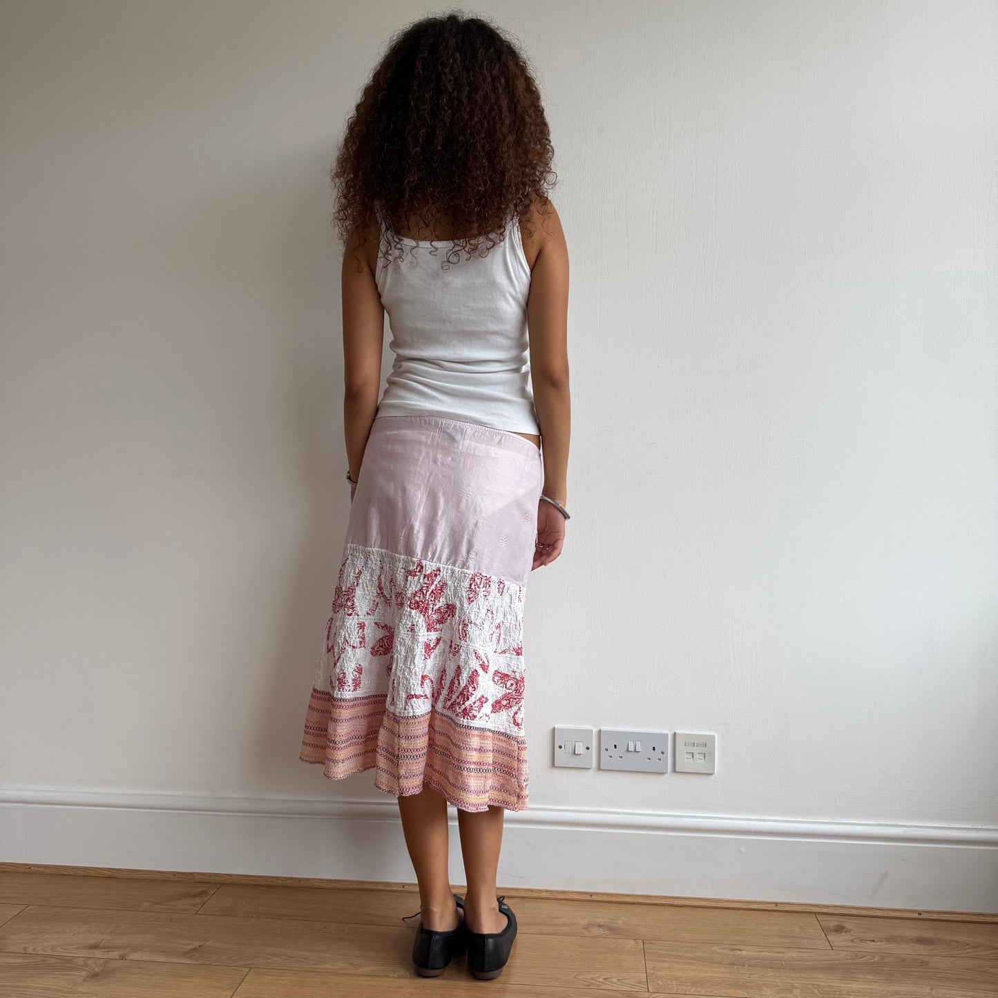 Custo Barcelona pink midi skirt - Size S