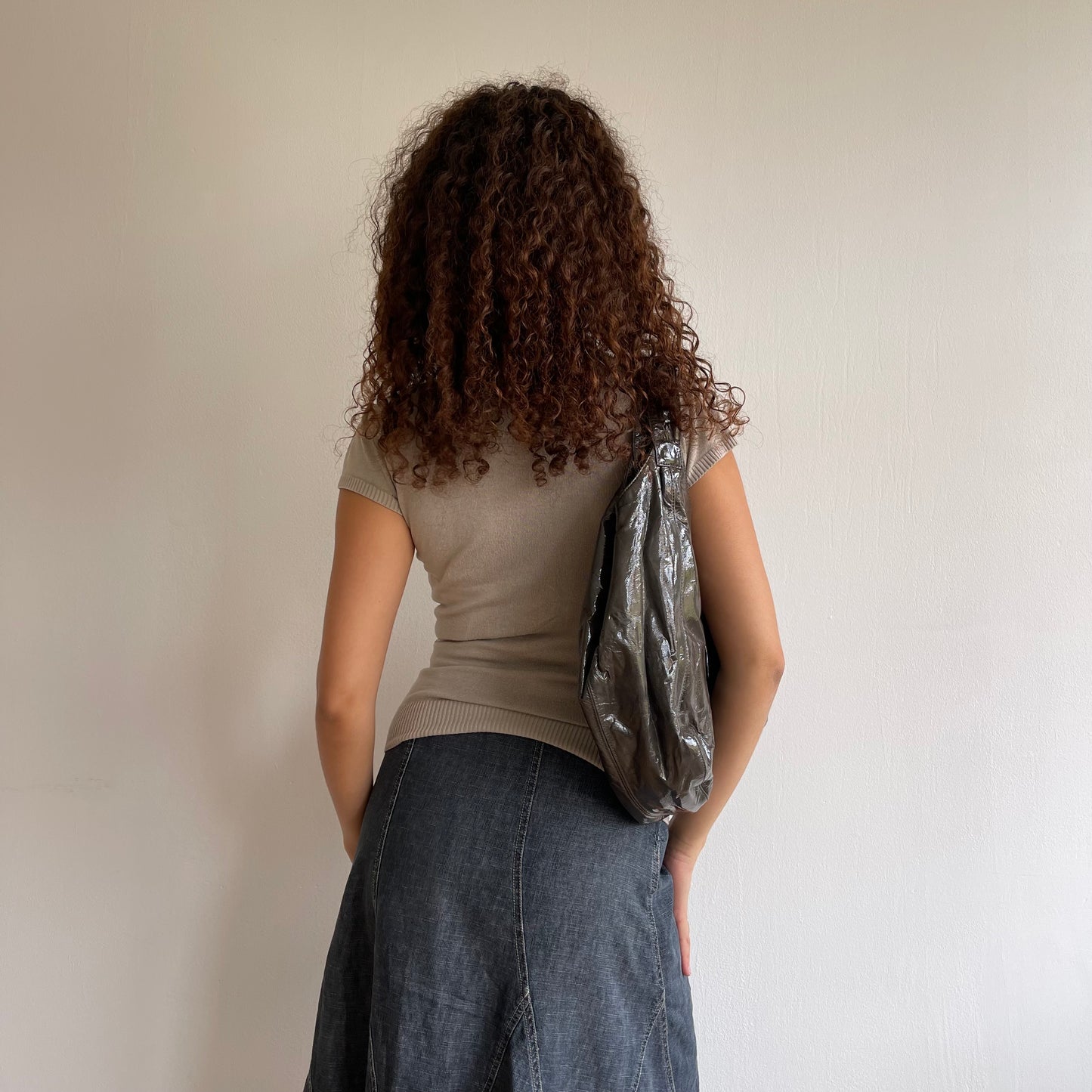 Brown hobo bag