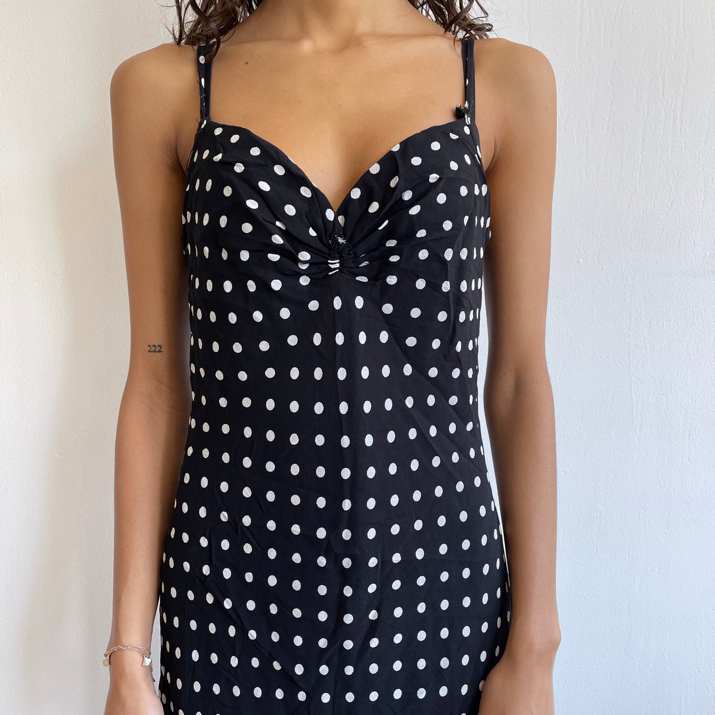 Chiffon polka dot cami dress - Size S
