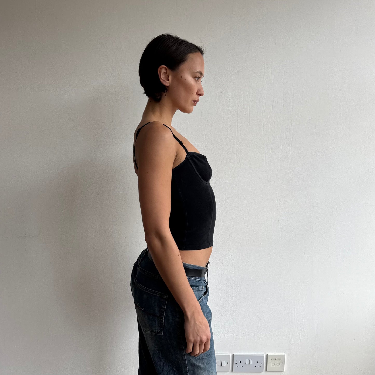 Black corset top - Size XS