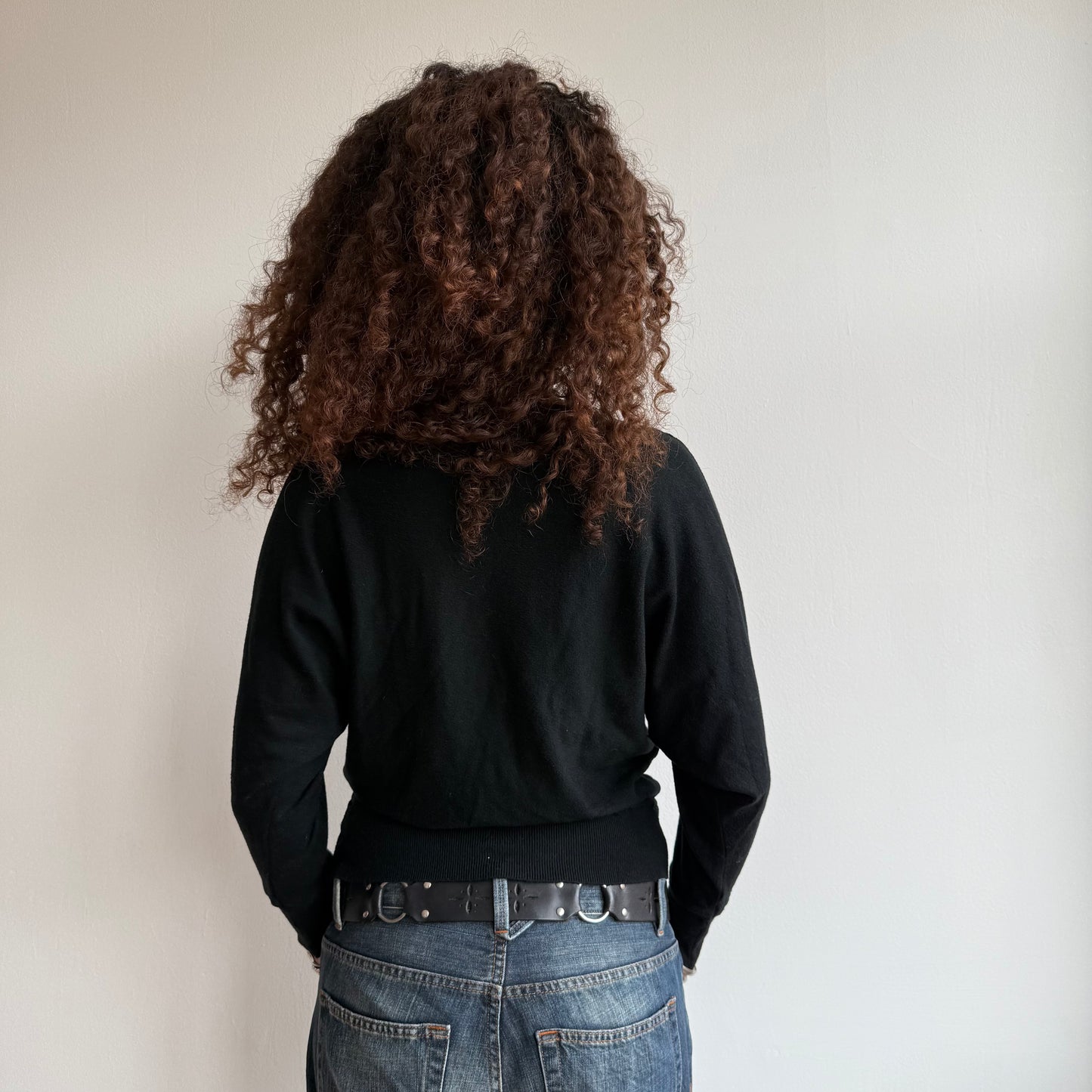 Black slouchy knit (3) - Size S