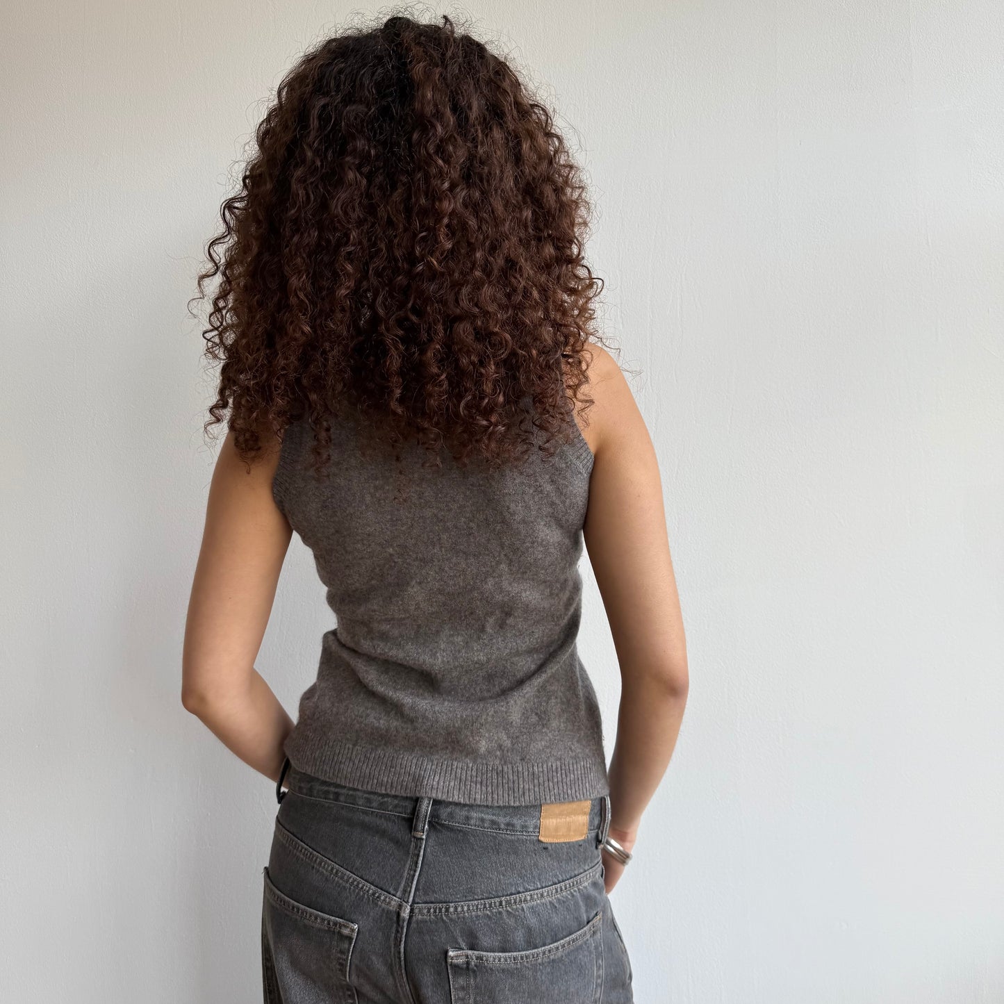 Brown cashmere vest - Size S