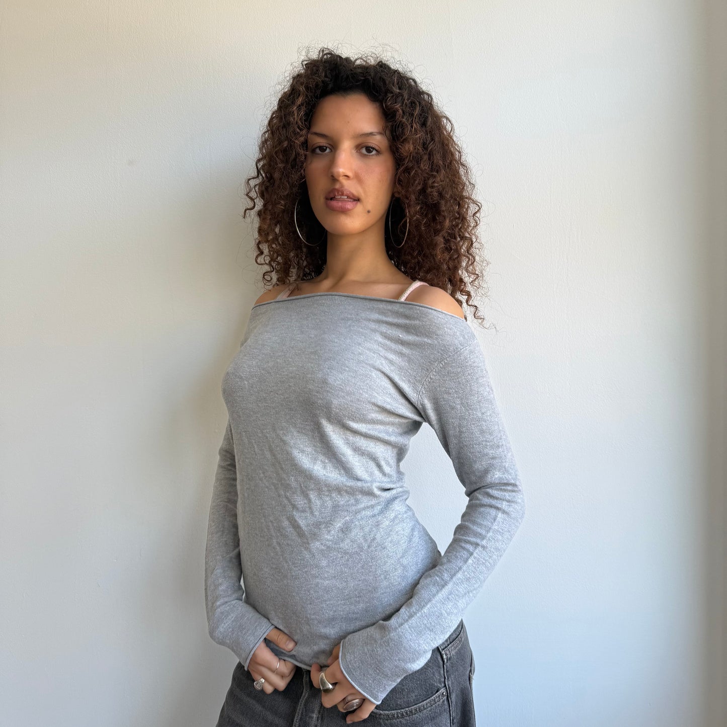 Grey slouchy knit - Size S