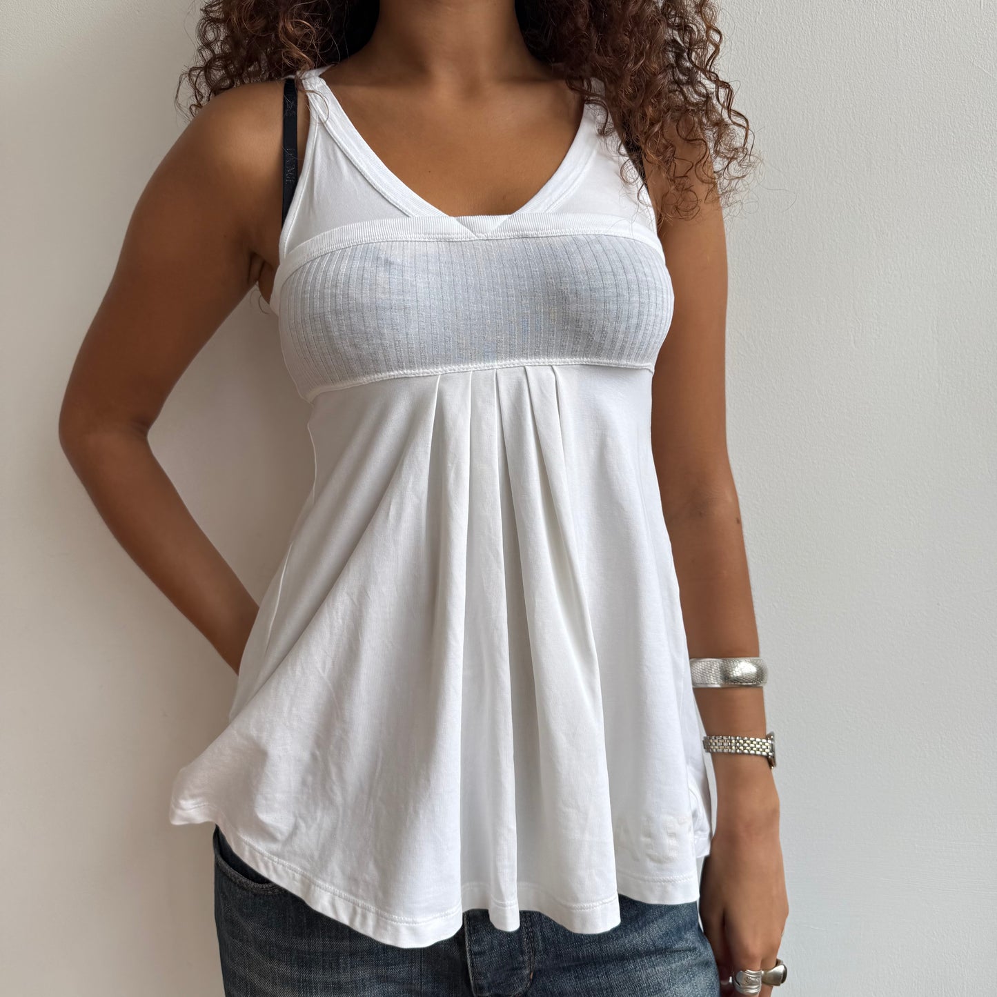Cop Copine White cami top - Size S