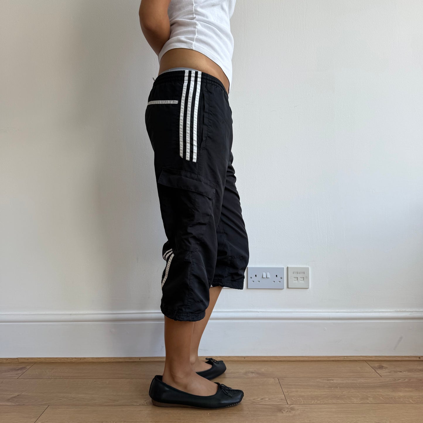 Black Adidas capris - Size M