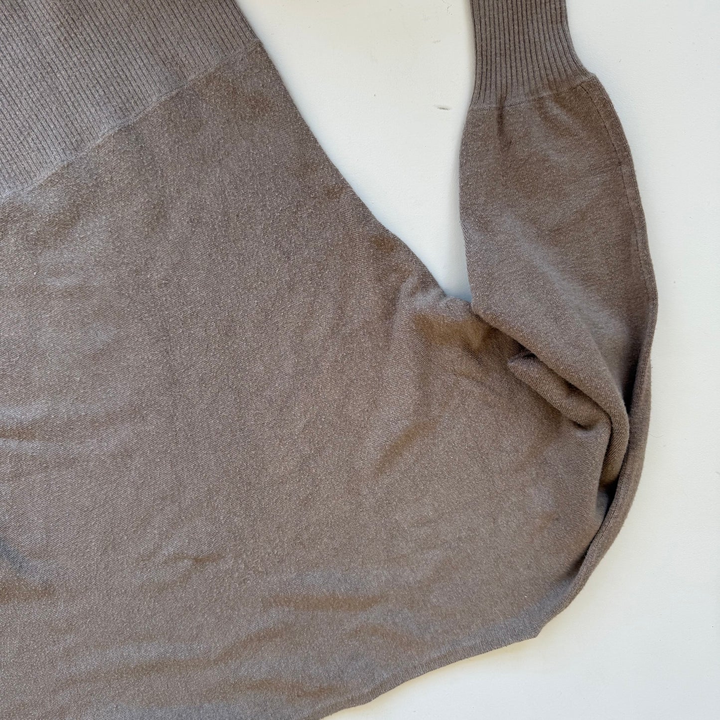 Beige slouchy knit jumper - Size S-M