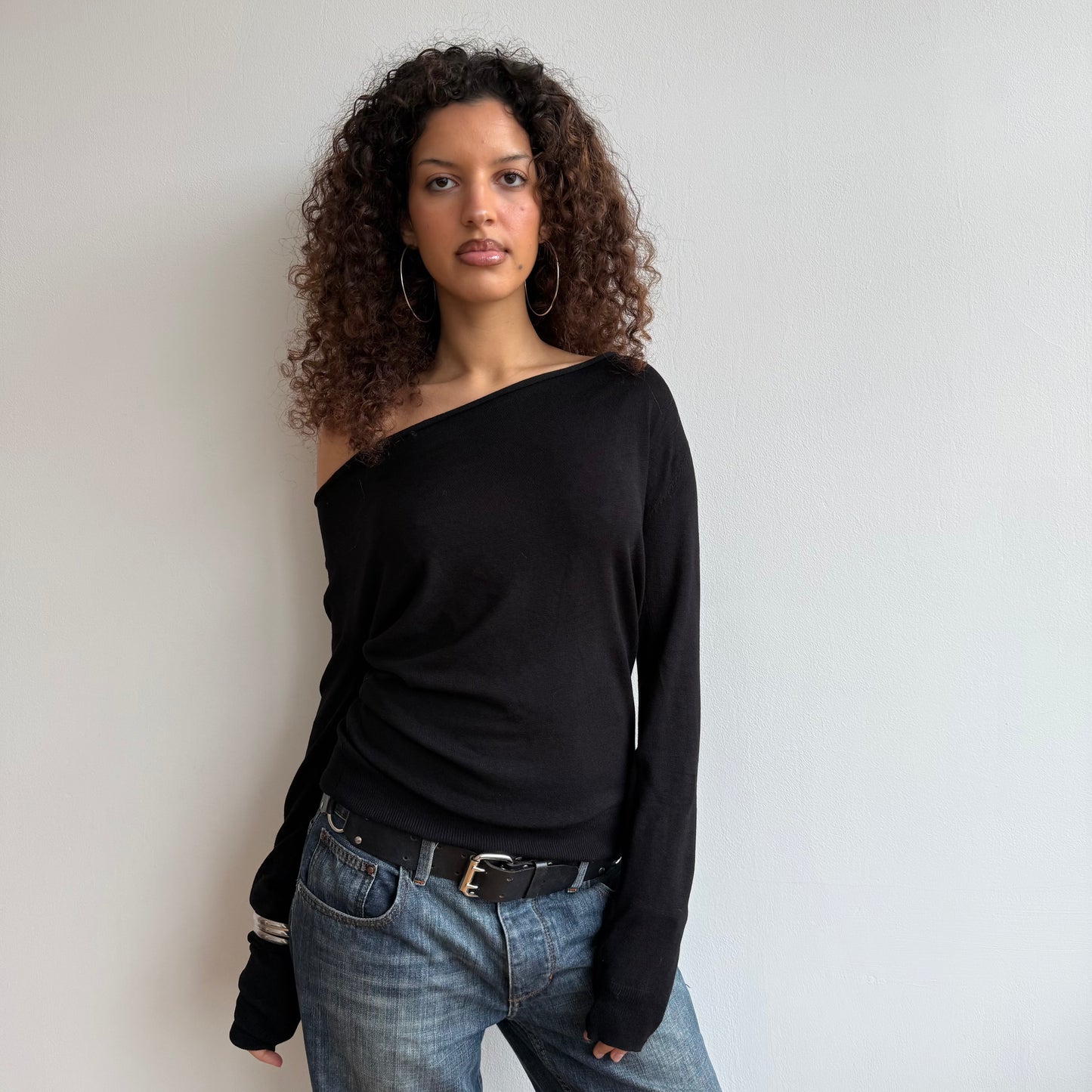 Black slouchy knit - Size S