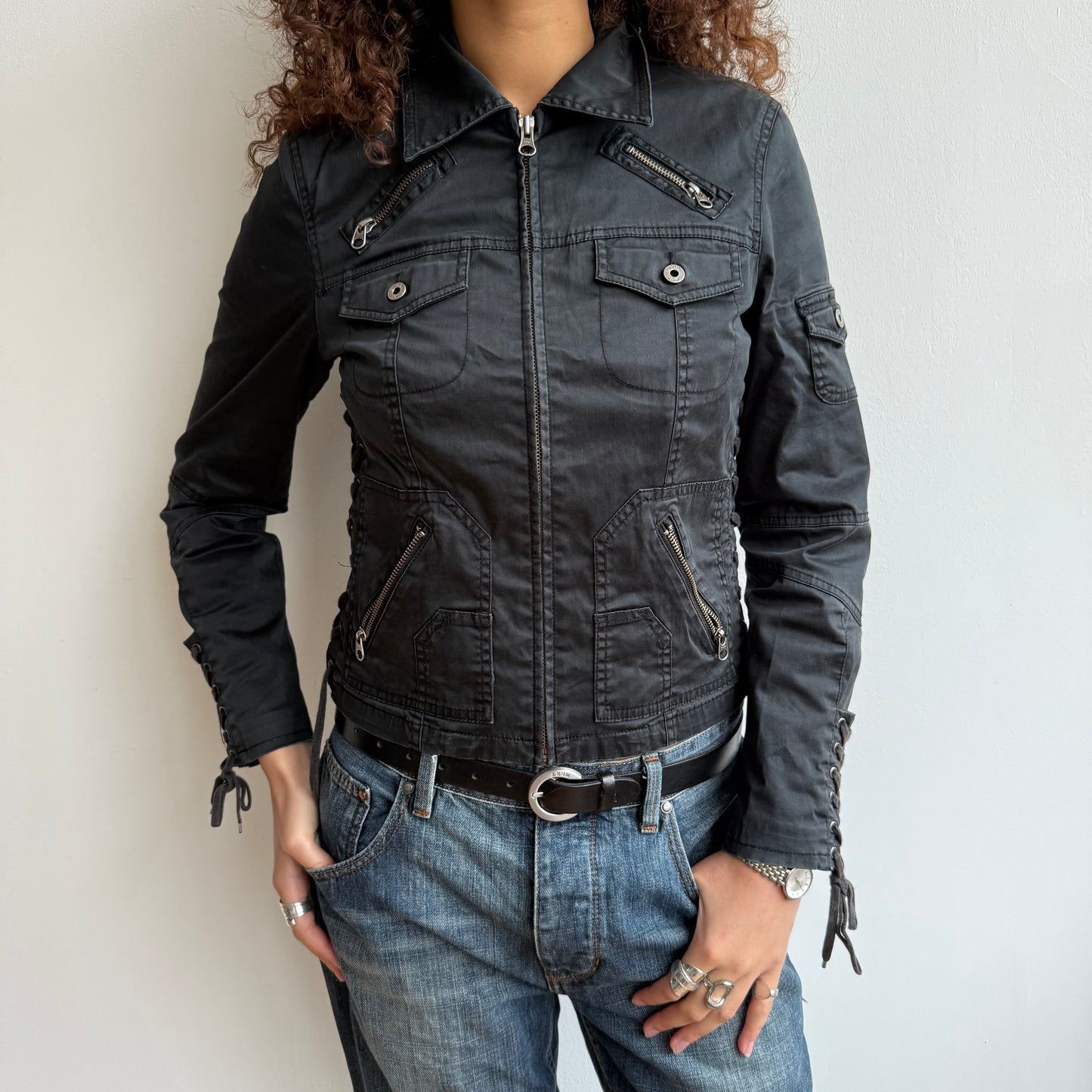 Black corset jacket - Size S