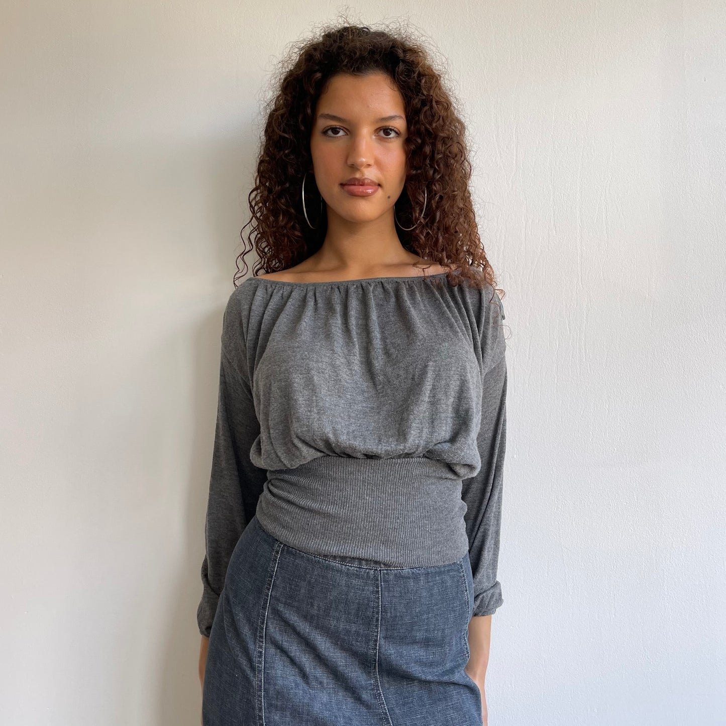 Grey slouchy jumper - Size S