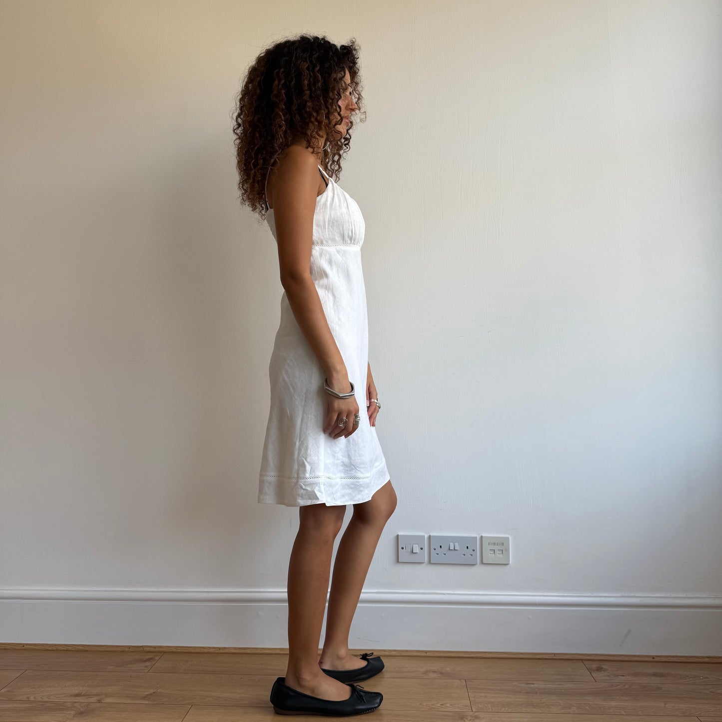White milkmaid dress - Size S