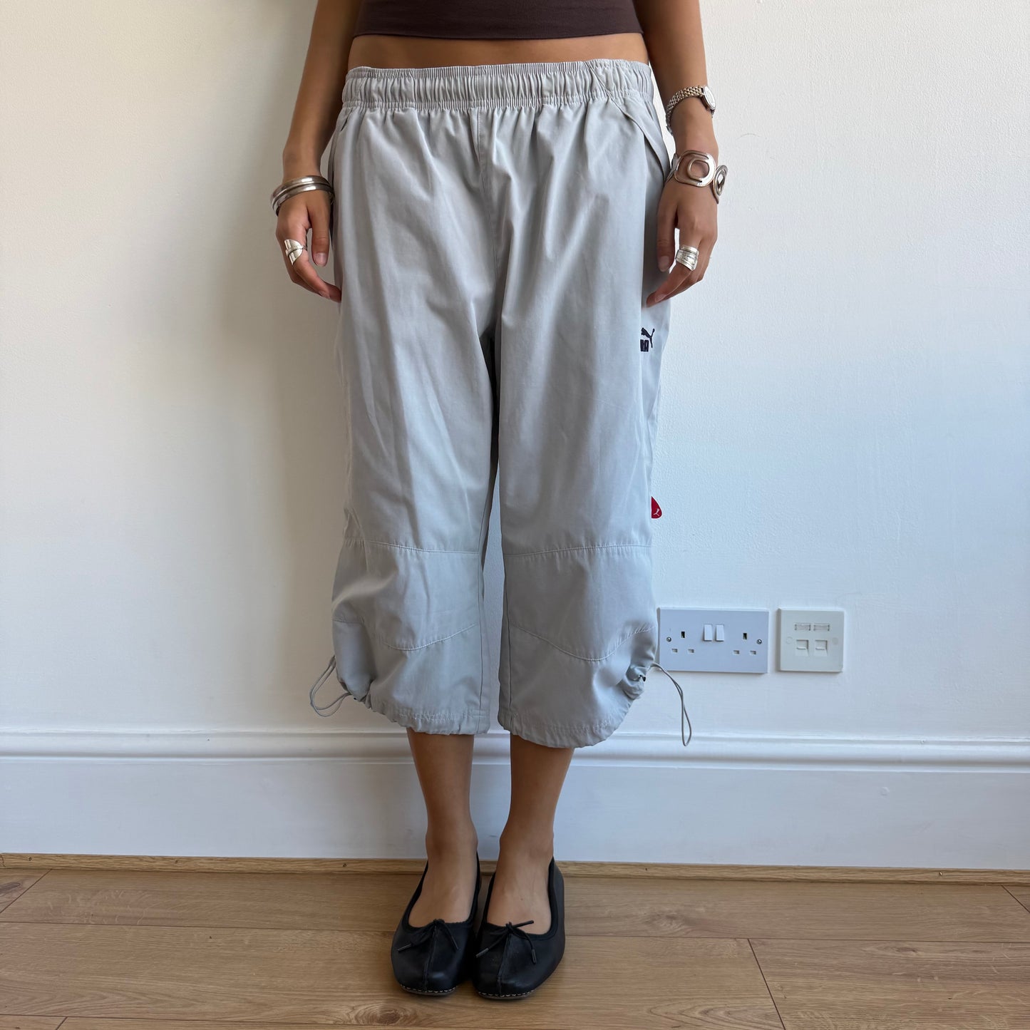 Light grey Puma capris - Size S