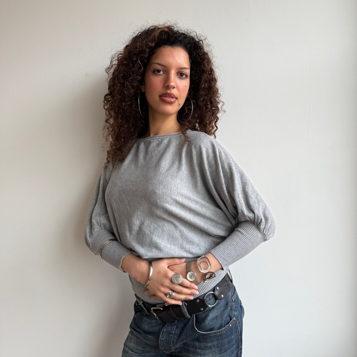 Grey slouchy knit - Size M