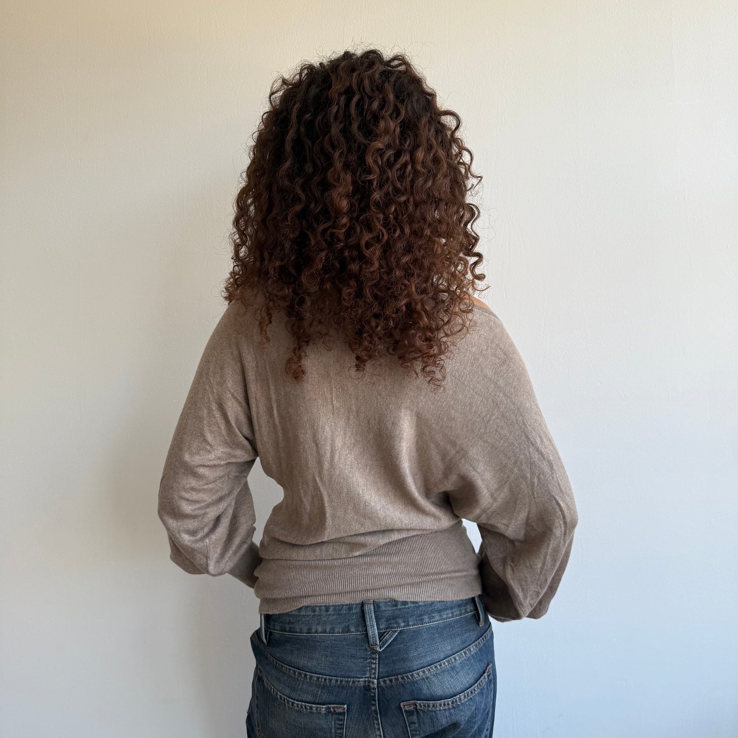 Taupe slouchy knit - Size M